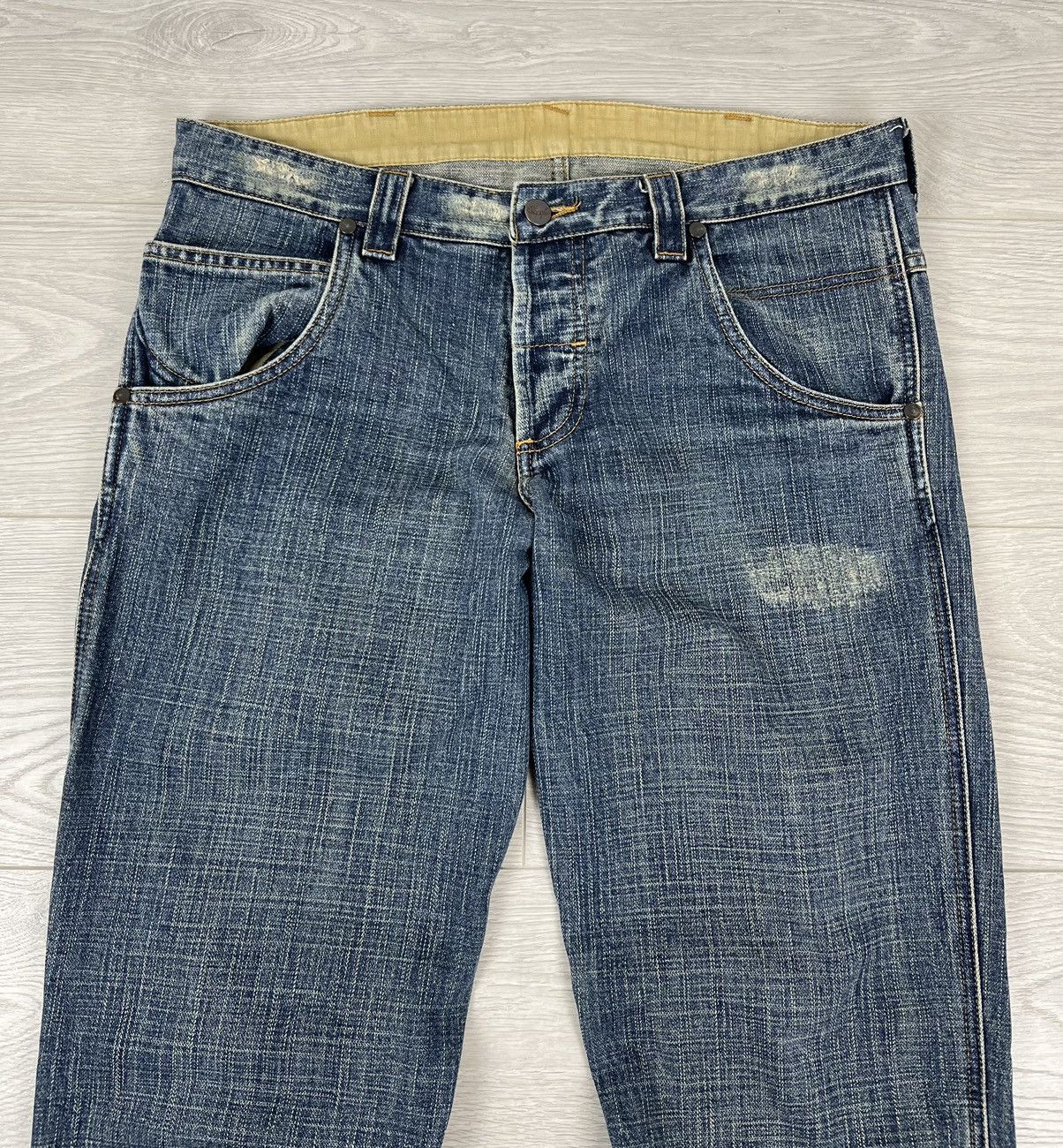 Wrangler Wrangler Vintage 90s Boot Cut Distressed Denim Pants Jeans Size US 32 / EU 48 - 4 Thumbnail