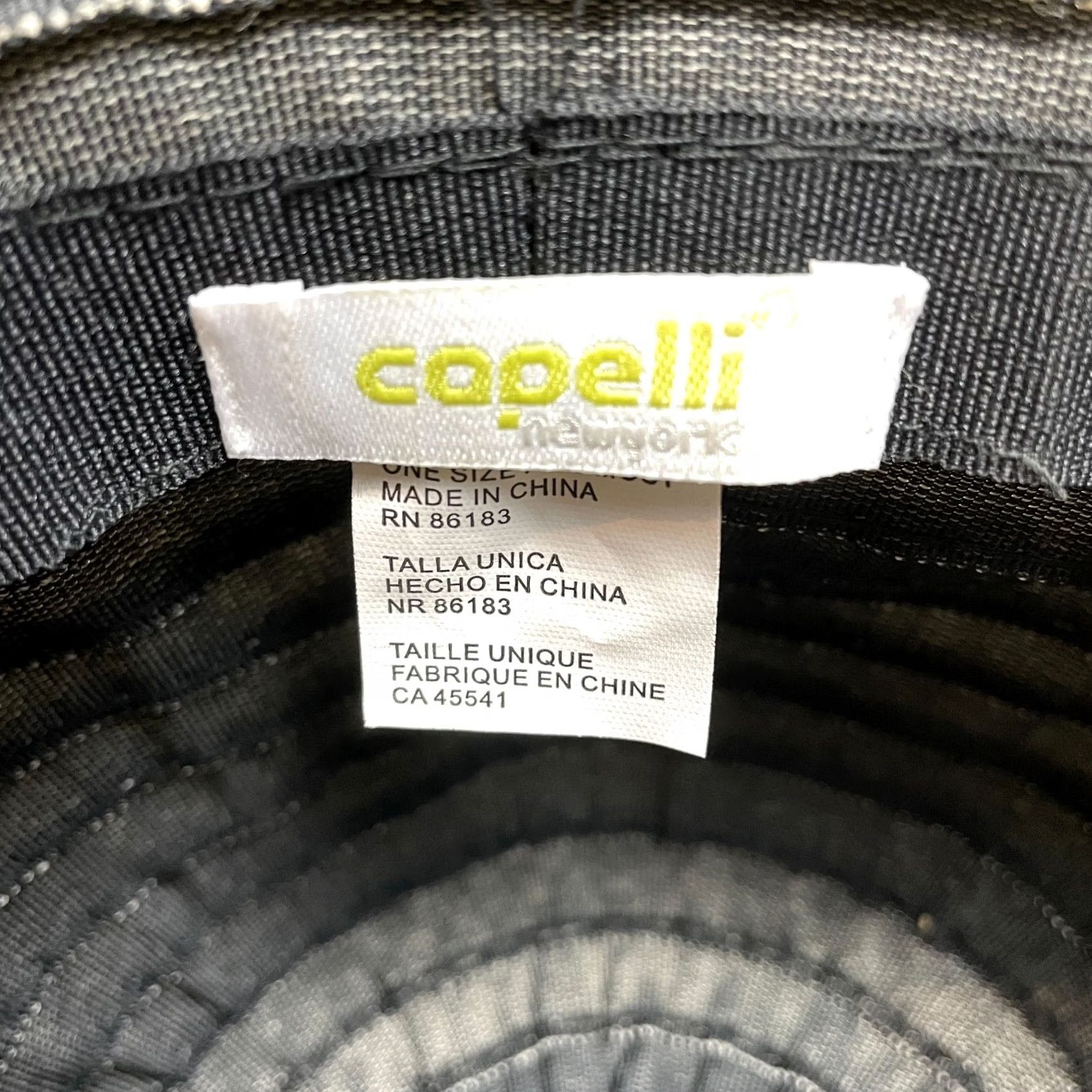 Vintage Capelli New York Sun Hat Womens One Size Black White Striped Wide Brim Cotton Size ONE SIZE - 5 Thumbnail