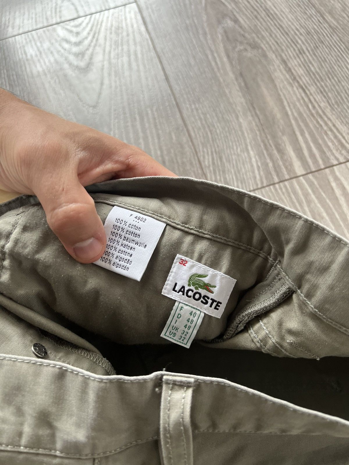 Lacoste Vintage Y2k Casual Lacoste Cotton Chinos Pants Size US 32 / EU 48 - 18 Thumbnail