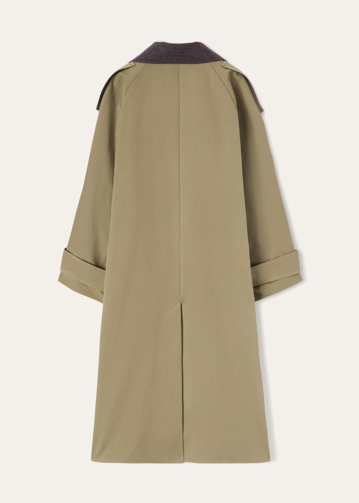 Loro Piana o1srvl11e1124 Horsey Panama Cotton Coat in Khaki Size L / US 10 / IT 46 - 2 Thumbnail