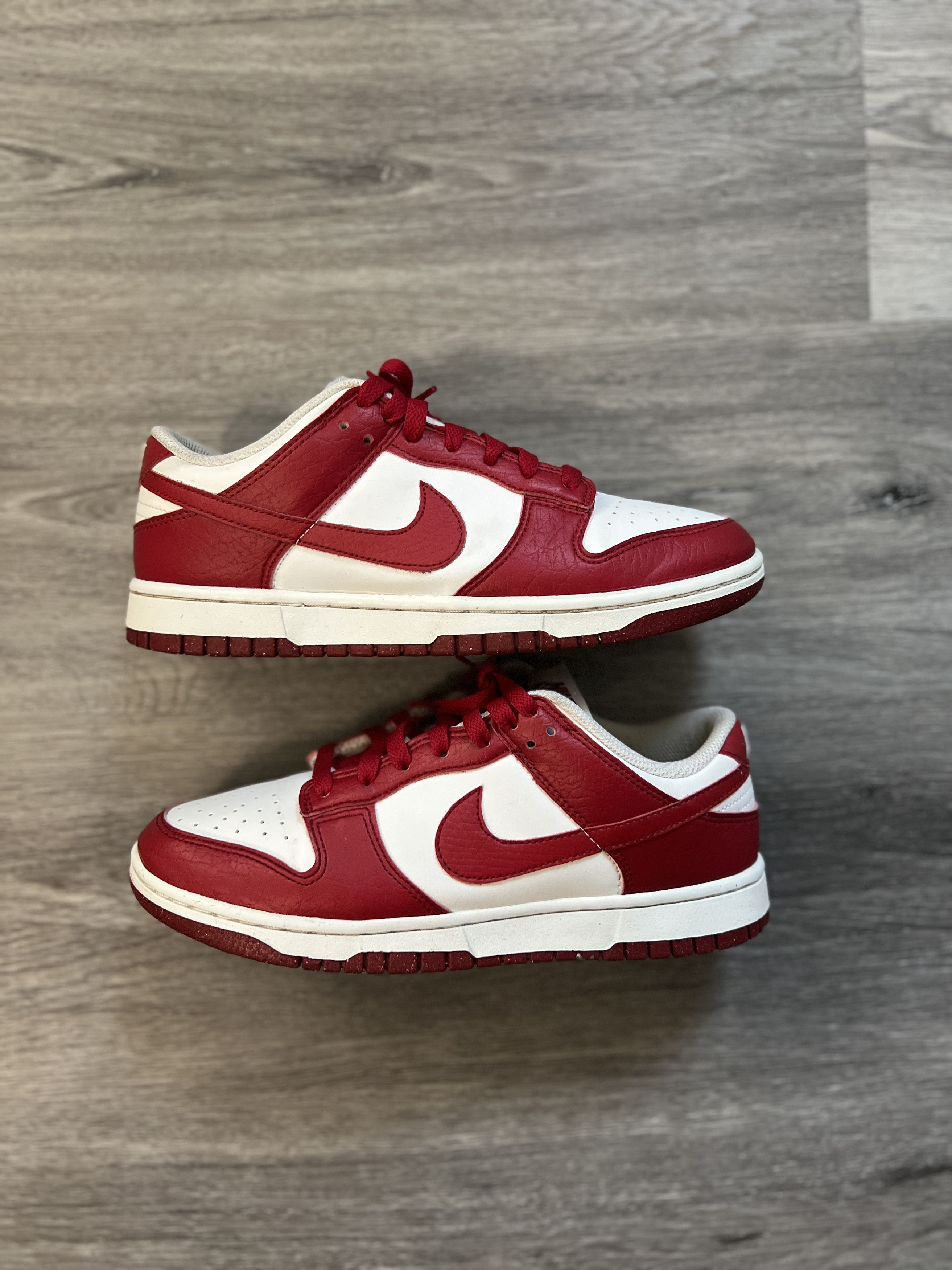 Nike Nike Dunk Low Next Nature White Gym Red (Women's) Size US 8.5 / IT 38.5 - 1 Thumbnail