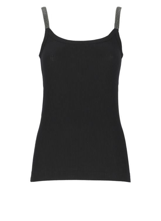 Brunello Cucinelli BRUNELLO CUCINELLI Women Tops ML171HE200 C101 Black Size M / US 6-8 / IT 42-44 - 1 Thumbnail