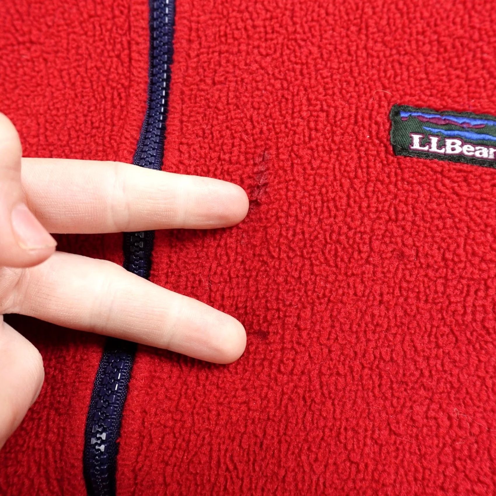Vintage VINTAGE L.L. Bean Jacket Mens XL Red Fleece Full Zip Windbreaker Short Coat Urban Outdoor USA Mens Size US XL / EU 56 / 4 - 5 Thumbnail