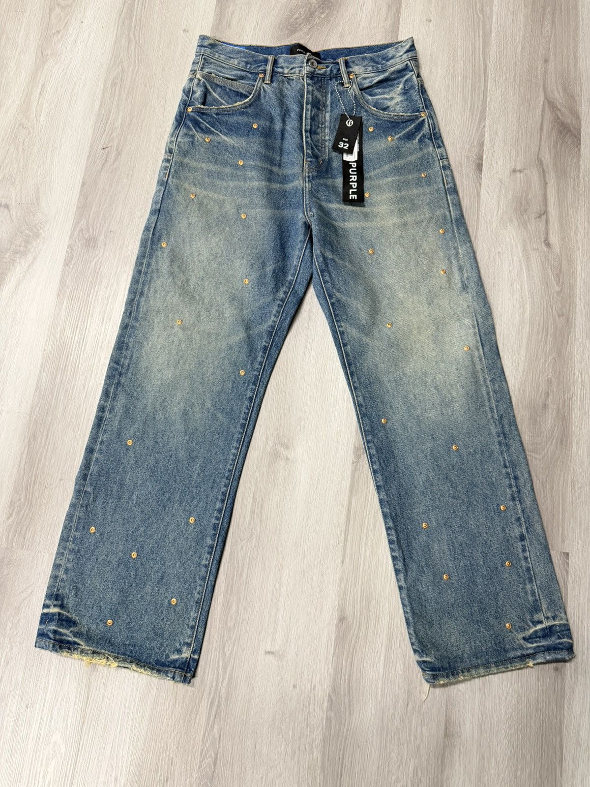 Purple Brand Purple Brand Repair Rivets Jeans - Black Label Size US 32 / EU 48 - 1 Thumbnail