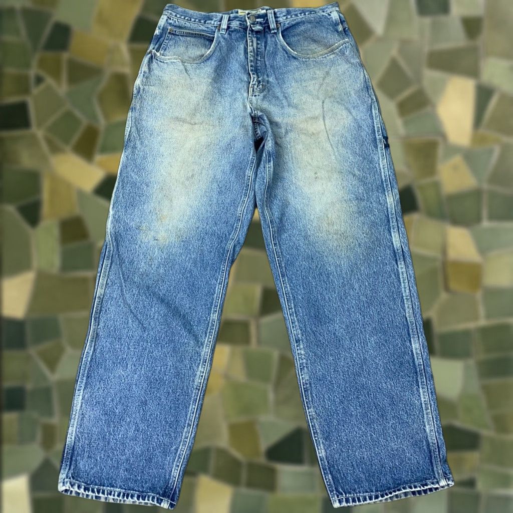 Vintage VINTAGE Mecca Jeans Mens Size 36 Denim Distressed Relaxed Fit 90s Grunge Retro Casual Size US 35 - 1 Thumbnail
