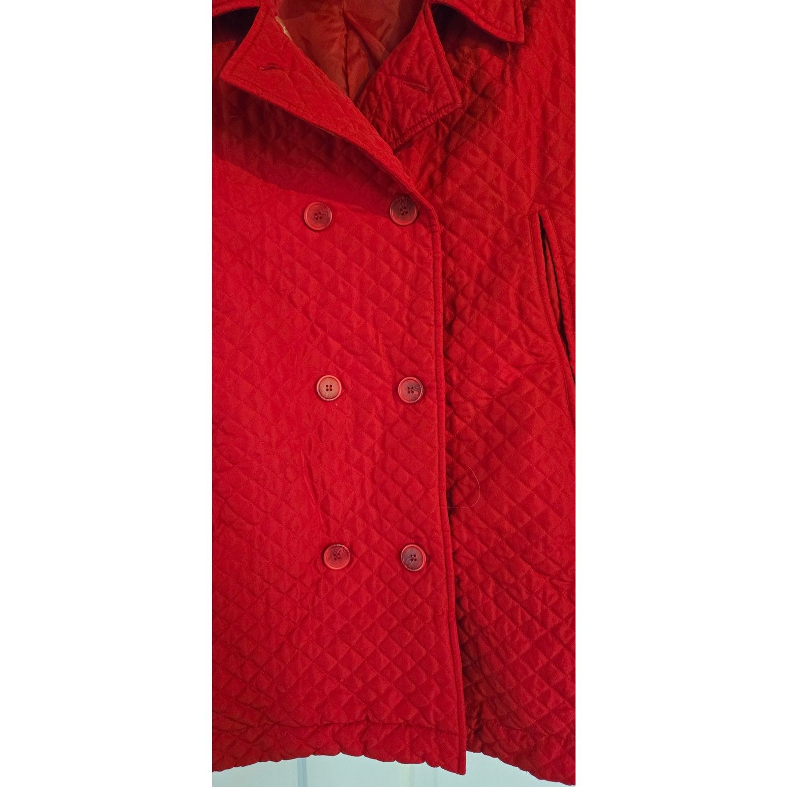 Harve Benard Harve Benard red quilted jacket, size L Size L / US 10 / IT 46 - 3 Thumbnail