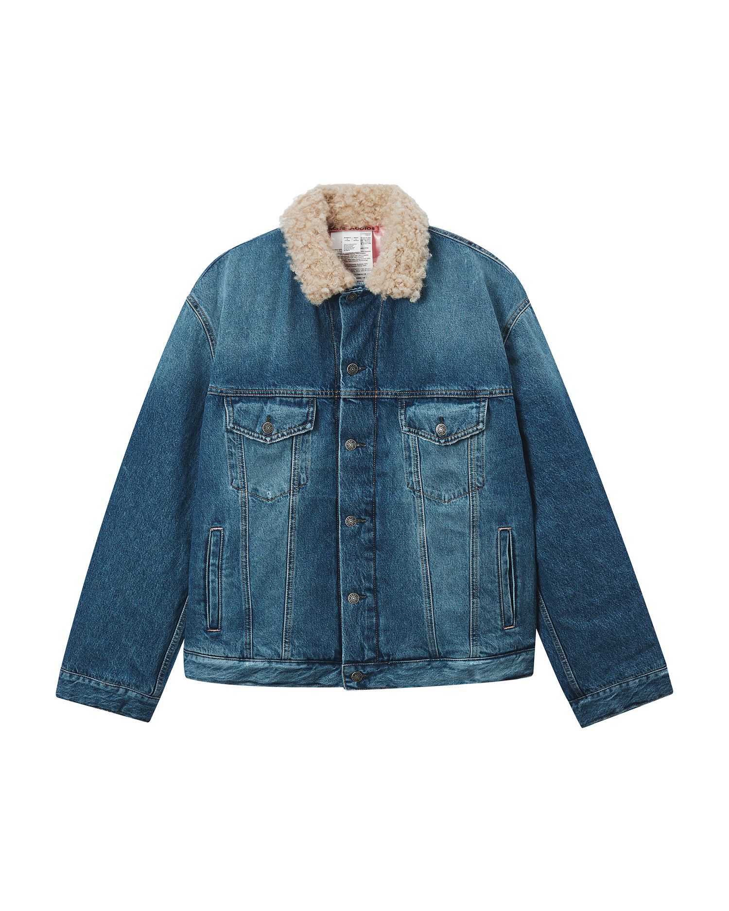 Acne Studios Acne Studios Fur Collar Denim Jacket Size XXS / US 00 / IT 34 - 1 Thumbnail