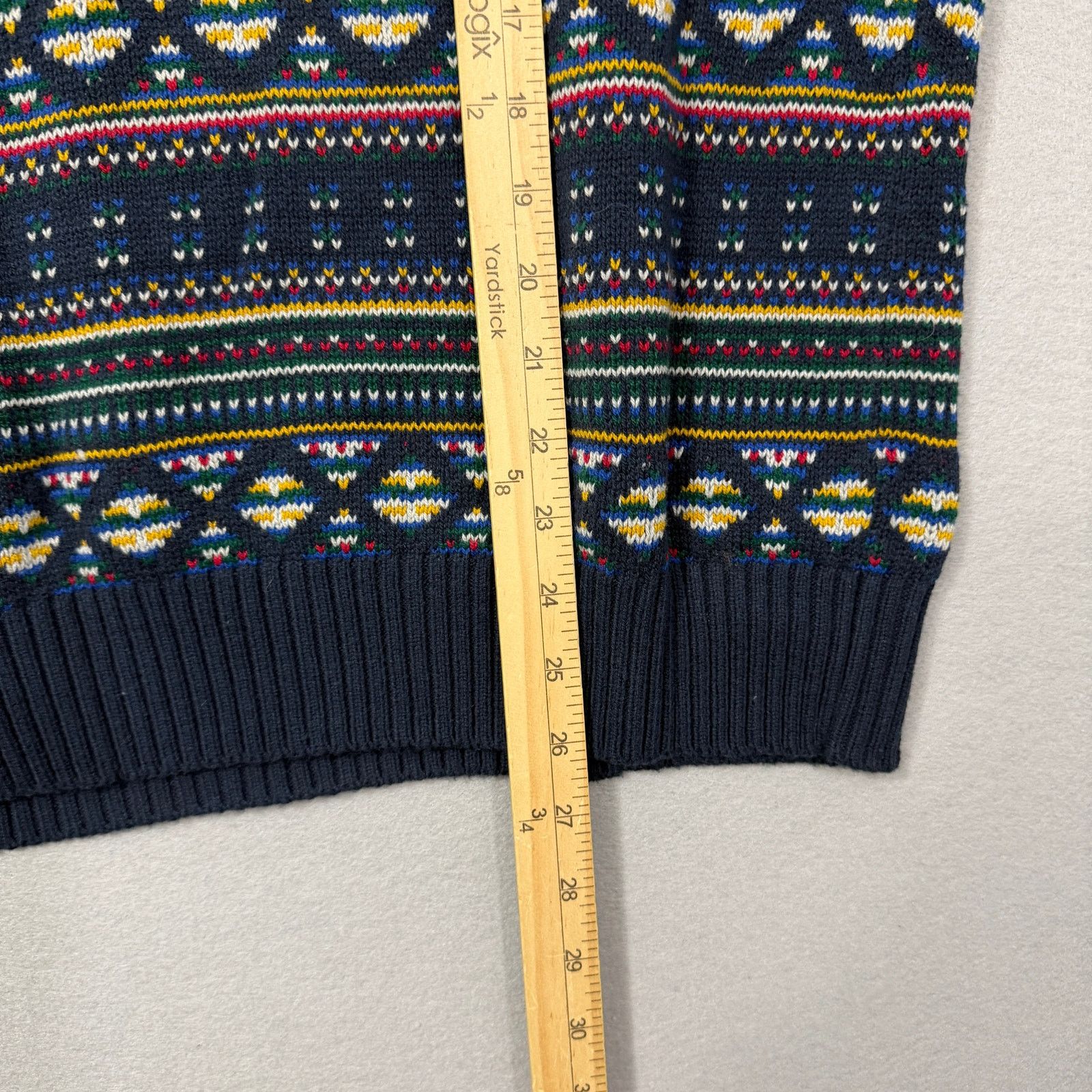 Lands' End Lands End Fair Isle Roll Neck Sweater Men's Medium Geometric Size US M / EU 48-50 / 2 - 9 Thumbnail