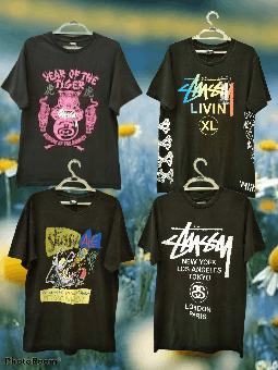 image of Vintage Y2K Stussy T-Shirt (Bulk), Men's (Size Medium)