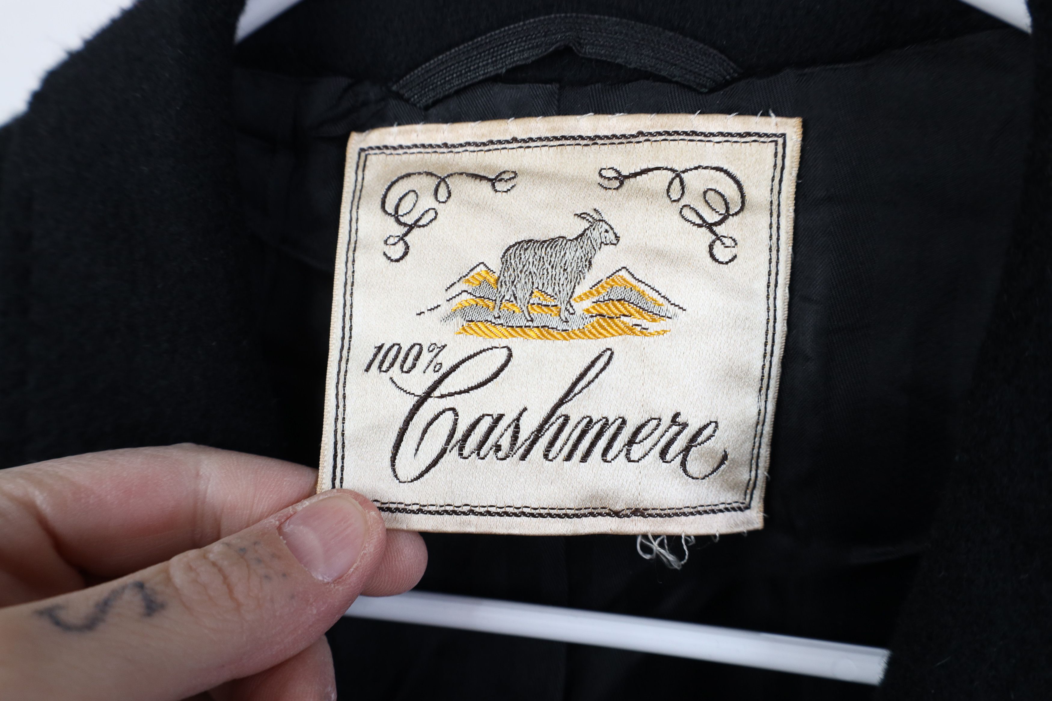 Vintage Vintage 70s Streetwear Button Overcoat Jacket Black USA Size US XXL / EU 58 / 5 - 8 Thumbnail