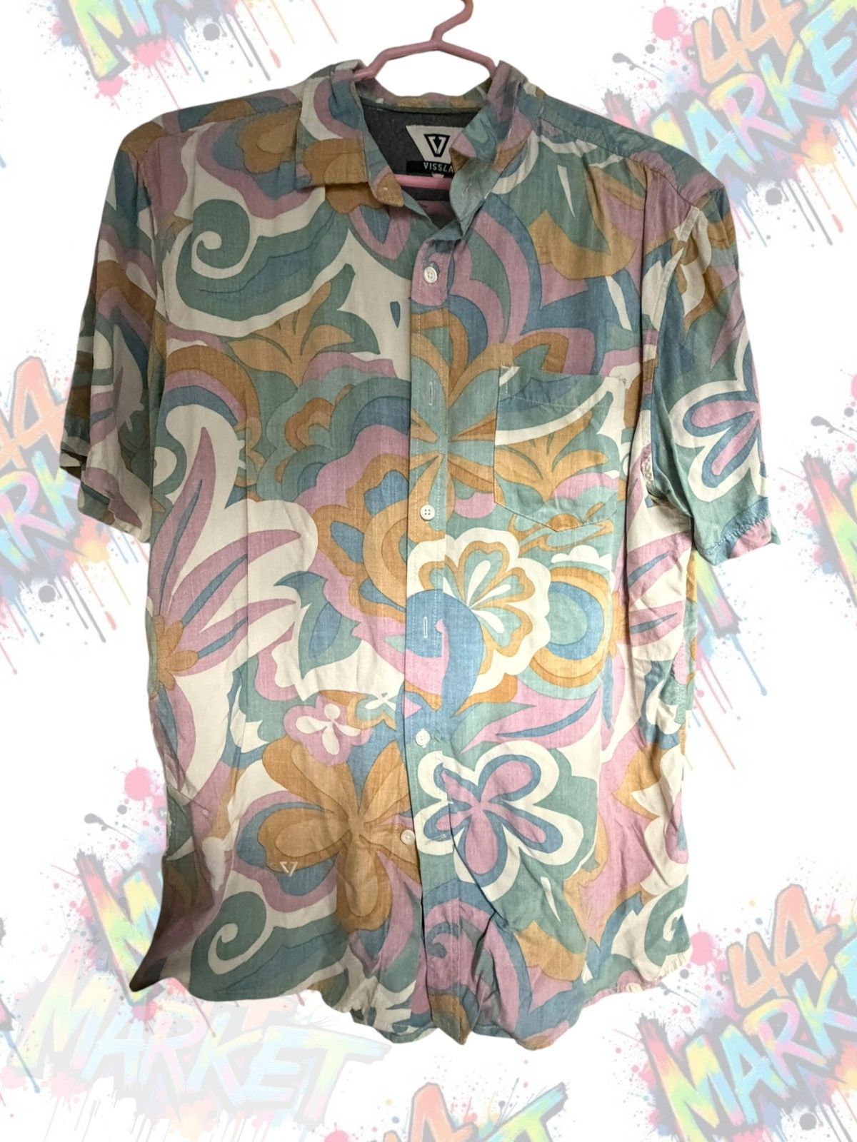 Vissla Vissla Mens button up shirt size large Size US L / EU 52-54 / 3 - 1 Thumbnail
