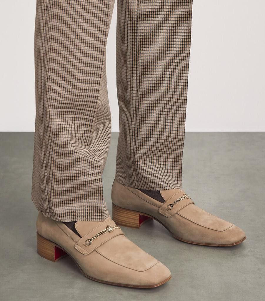 Christian Louboutin oc11z0925 Loafers in Beige Size US 12.5 / EU 45-46 - 3 Thumbnail