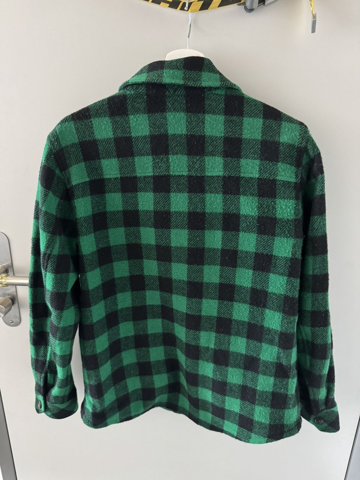 Woolrich Woolen Mills cashmere checkered bomber jacket Size US M / EU 48-50 / 2 - 2 Thumbnail