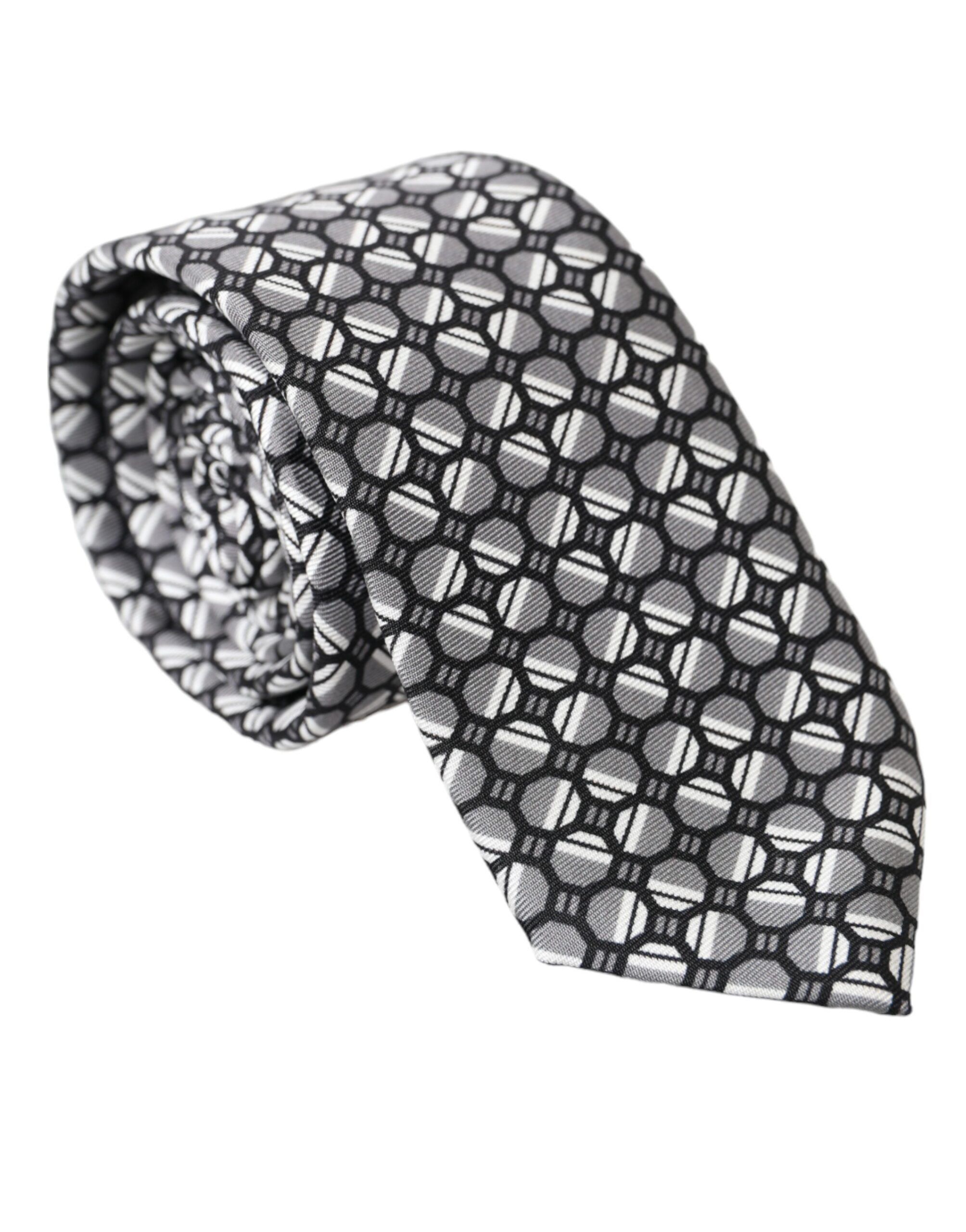 Multicolor Patterned 100% Silk Adjustable Men's Tie