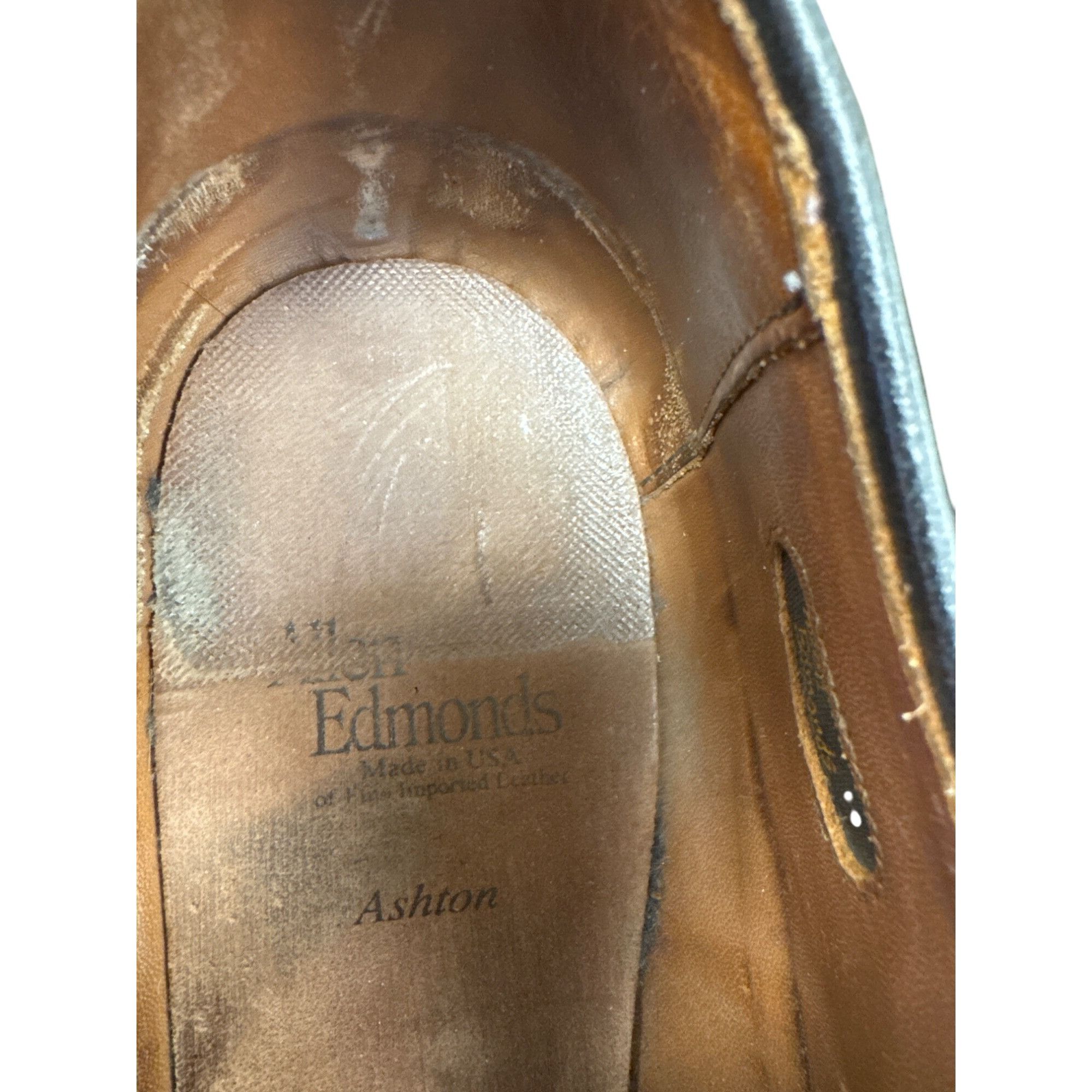 Allen Edmonds Allen Edmonds Mens Black Leather Derby Oxfords Size 9.5D SKU Size US 9.5 / EU 42-43 - 10 Thumbnail