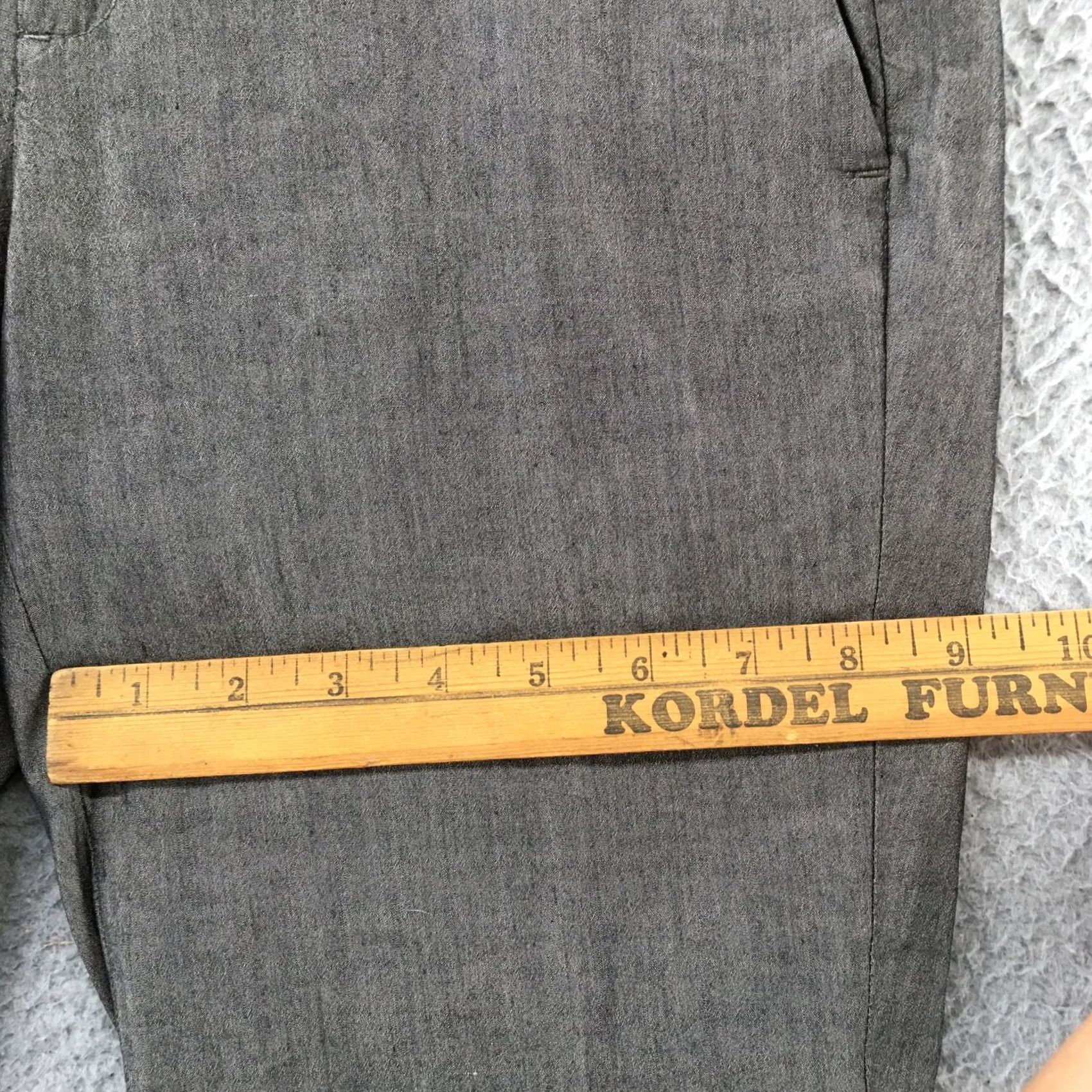 Banana Republic Banana Republic Dress Pants Womens Petite 0 Gray Mid Rise Pants Tapered Flat Front Size 25" / US 0 / IT 36 - 6 Thumbnail