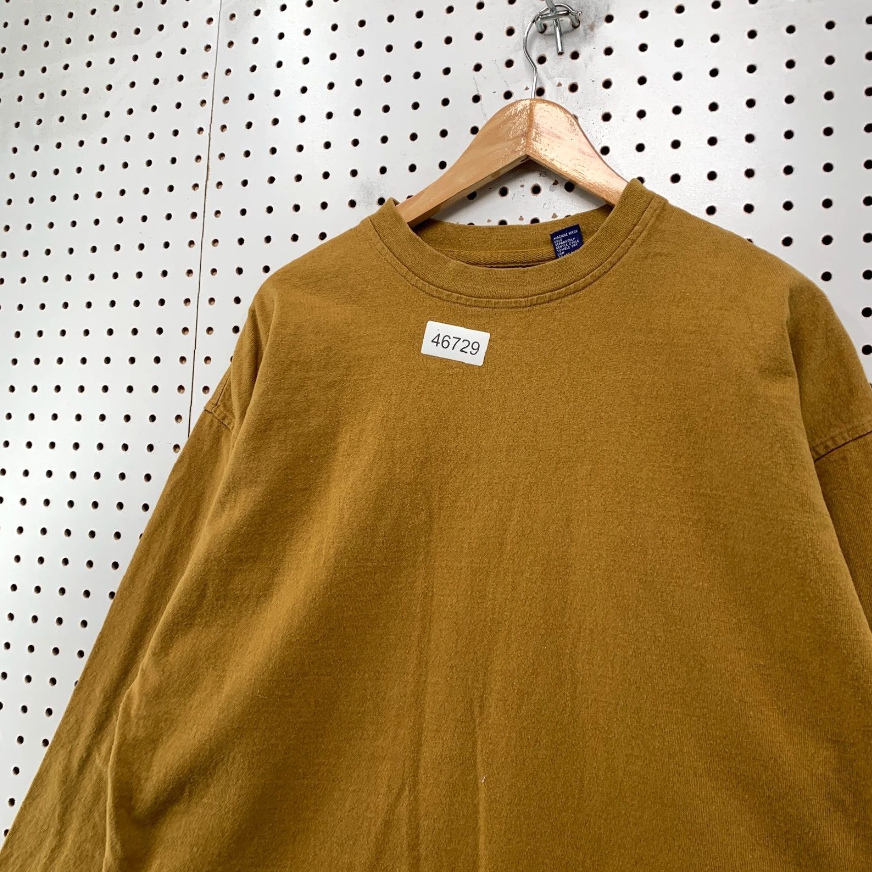 VINTAGE Gap Shirt Mens Large Brown Long Sleeve Heavyweight 100% Cotton