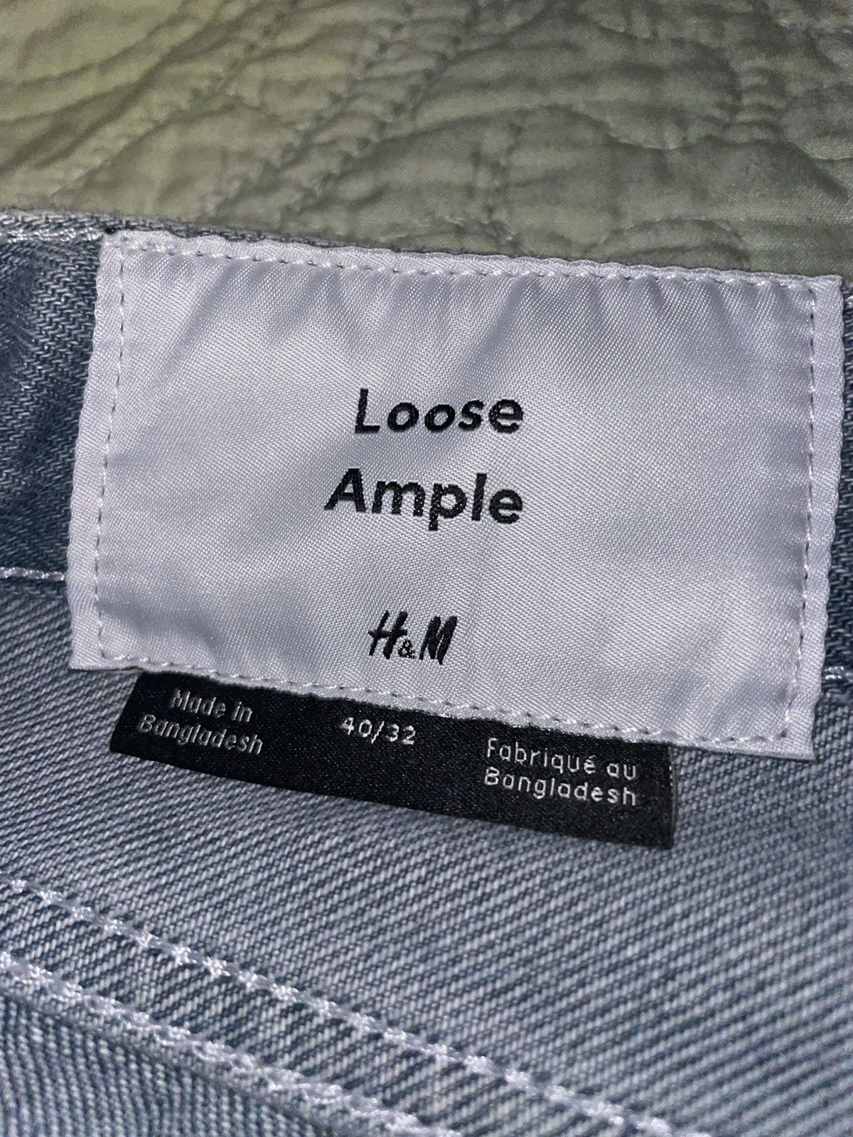 H&M H&M Men’s Loose Jeans Denim Blue Size 40/32 Size US 40 / EU 56 - 3 Thumbnail