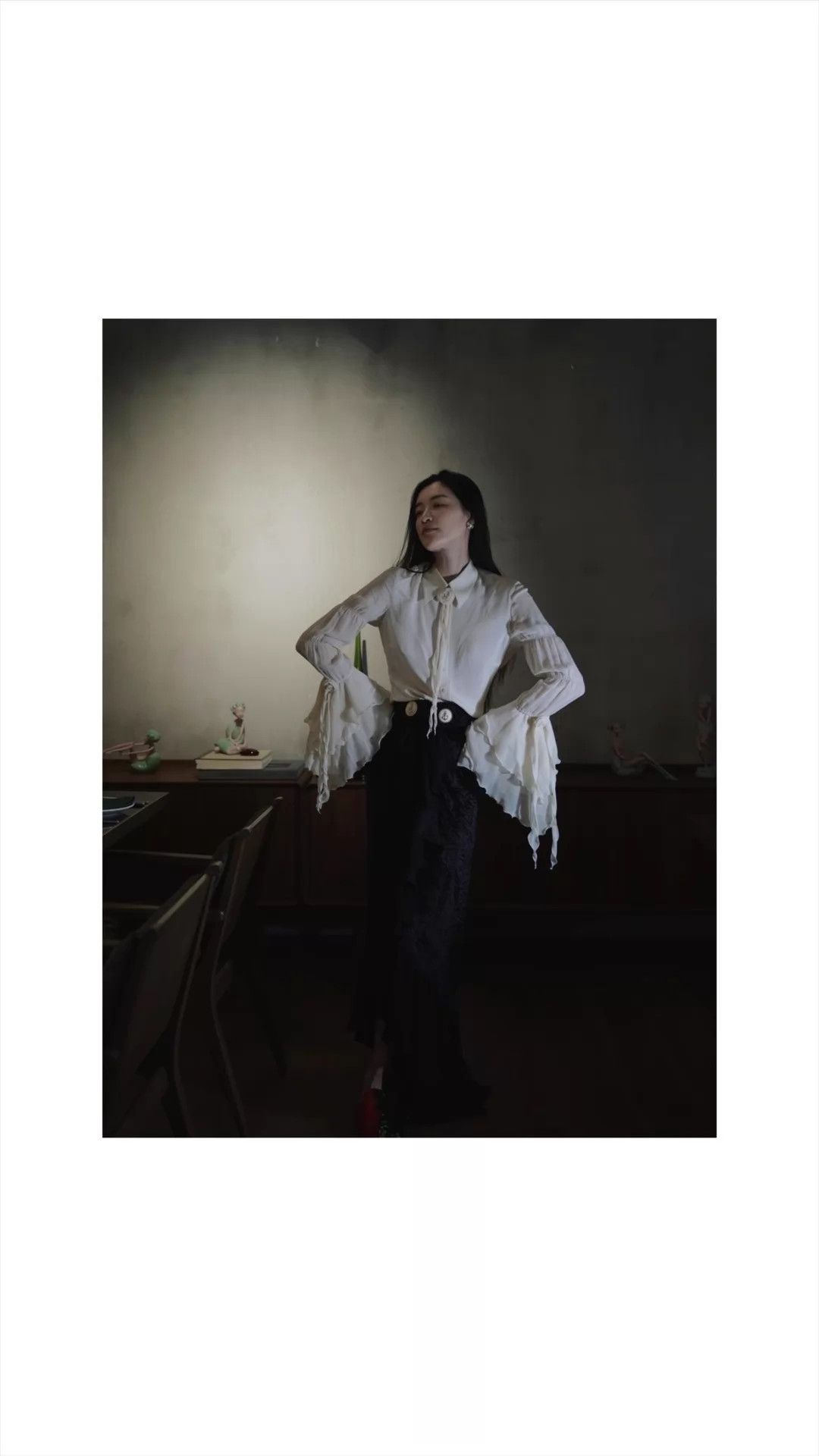 Other Vieuxnew silk white rose handmade shirt champagne white Size ONE SIZE - 4 Thumbnail