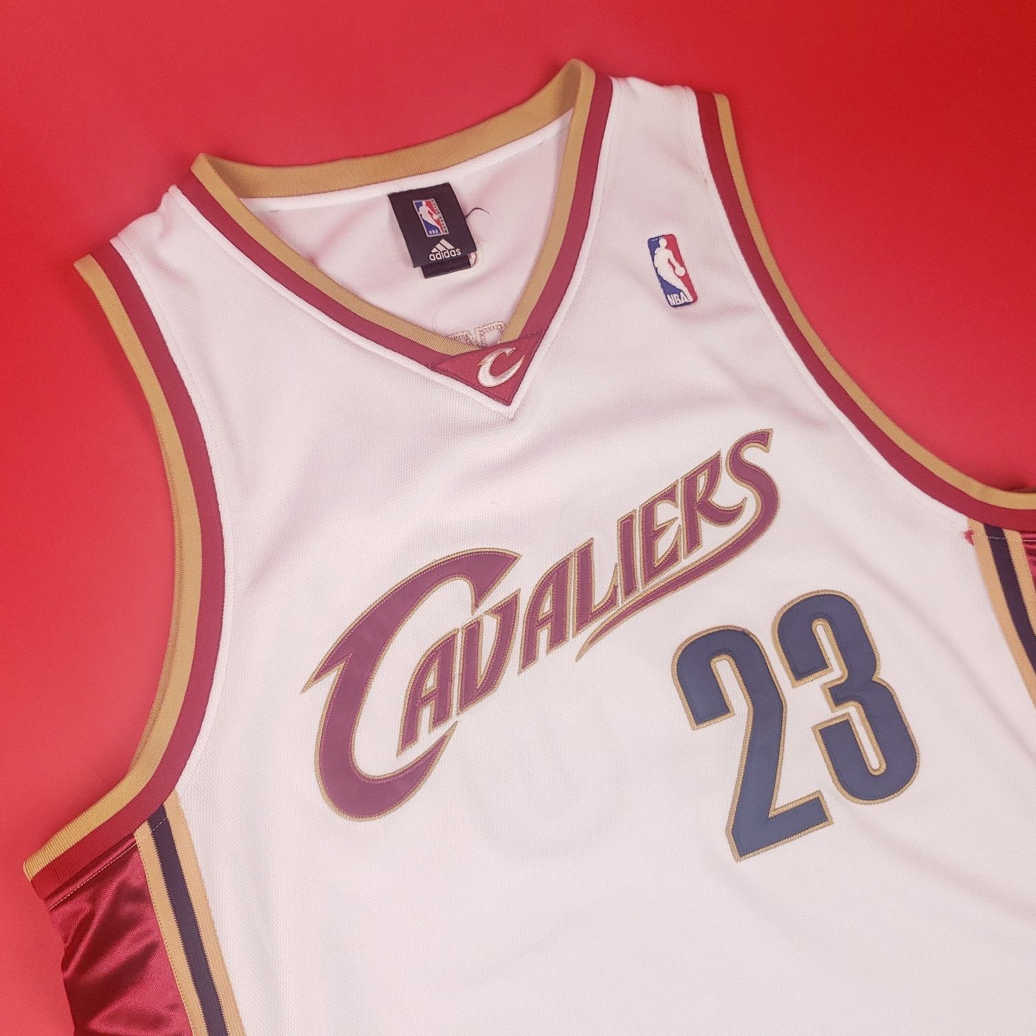 Adidas 2004 LeBron James Cleveland Cavs Cavaliers Adidas Jersey 54 Size US XL / EU 56 / 4 - 3 Thumbnail