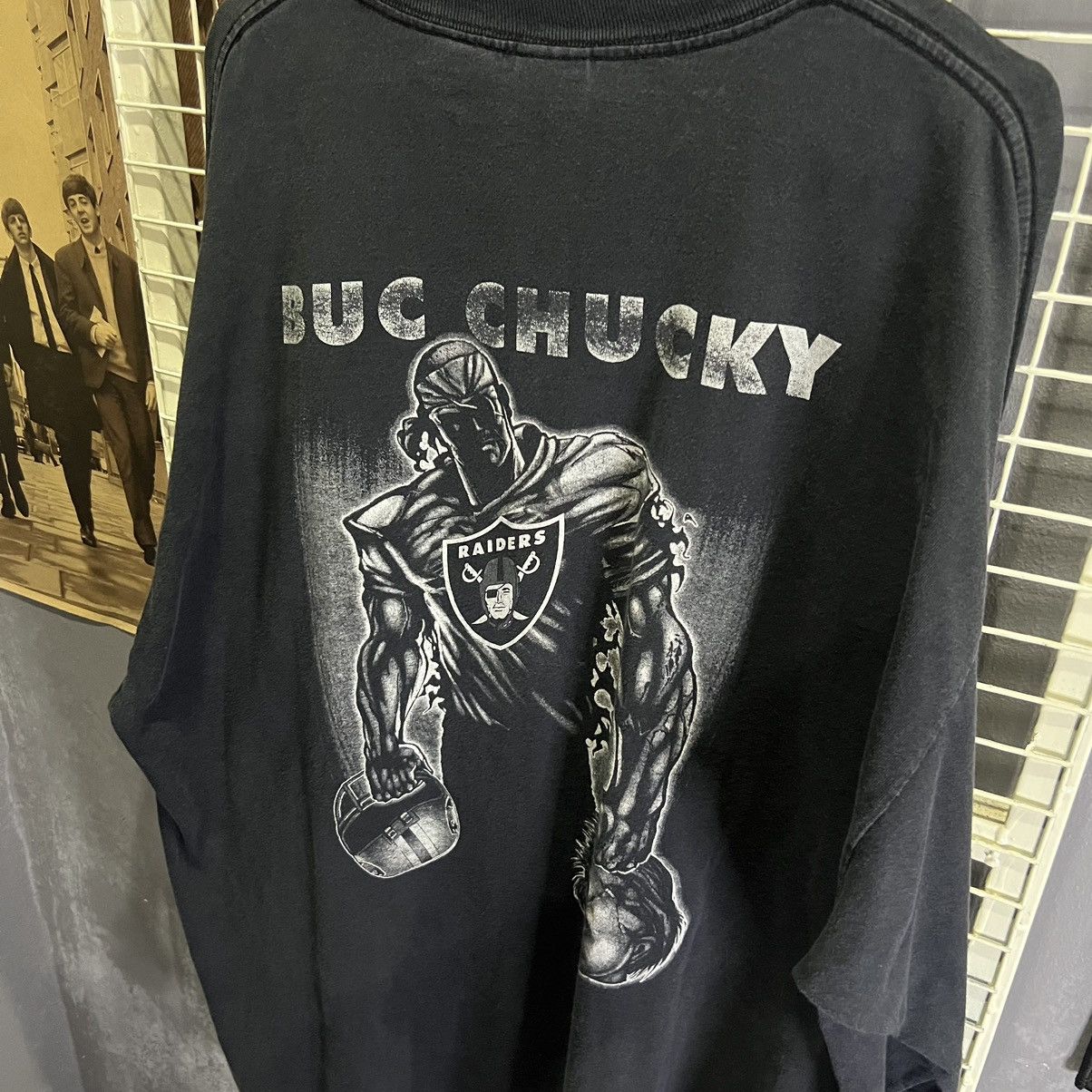 NFL × Vintage “VINTAGE” RAIDERS BUC CHUCKY TSHIRT Size US XXL / EU 58 / 5 - 17 Thumbnail