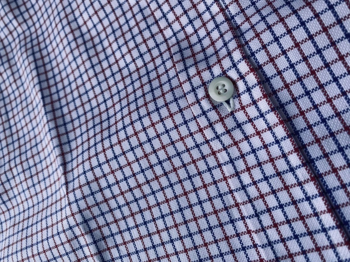 Brunello Cucinelli Brunello Cucinelli 🇮🇹 Red/White/Blue Check Dress Shirt XL NWT Size US XL / EU 56 / 4 - 12 Thumbnail