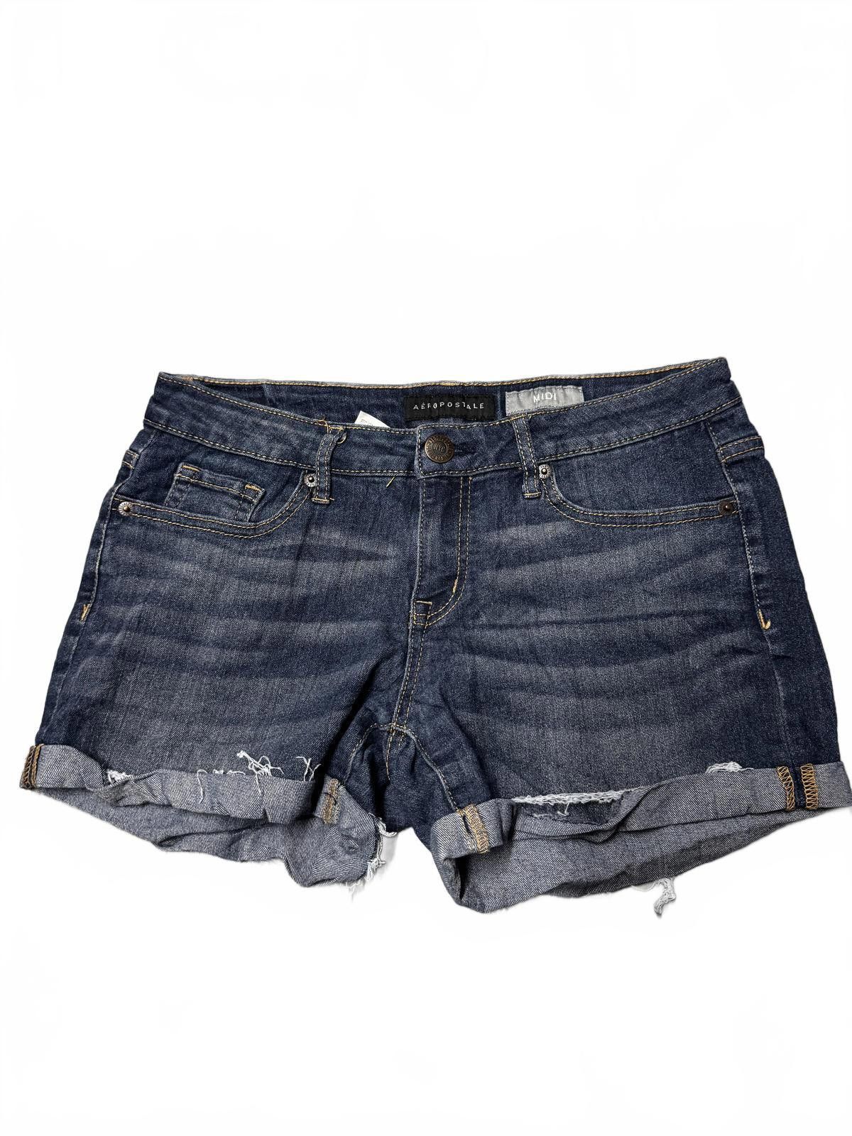 Aeropostale Aeropostale Distressed Denim Shorts - Size 4 Size 25" / US 0 / IT 36 - 2 Thumbnail