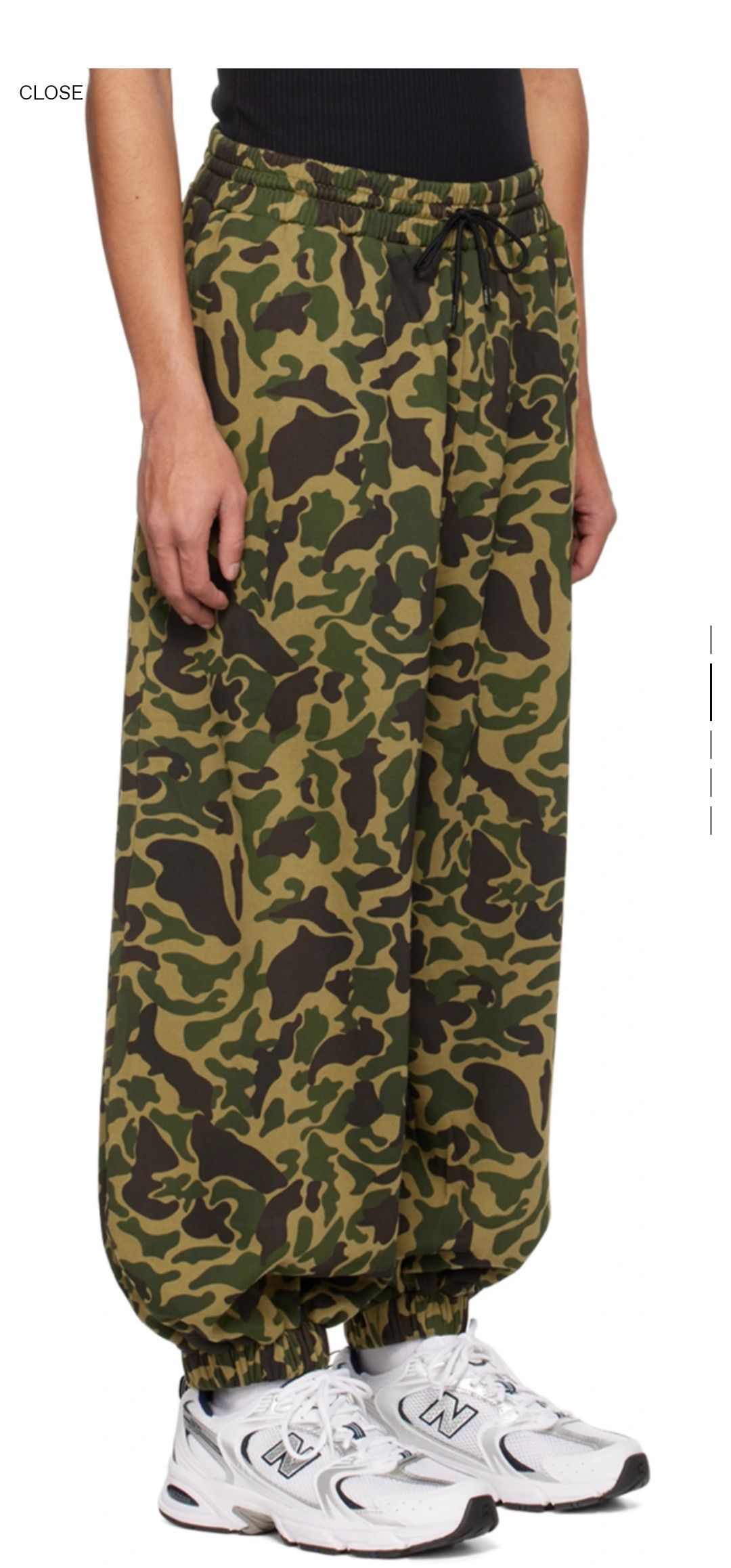 LUU DAN LU'U DAN Camoflage Green Baggy Bontan Lounge Pants XL Size US 34 / EU 50 - 2 Thumbnail