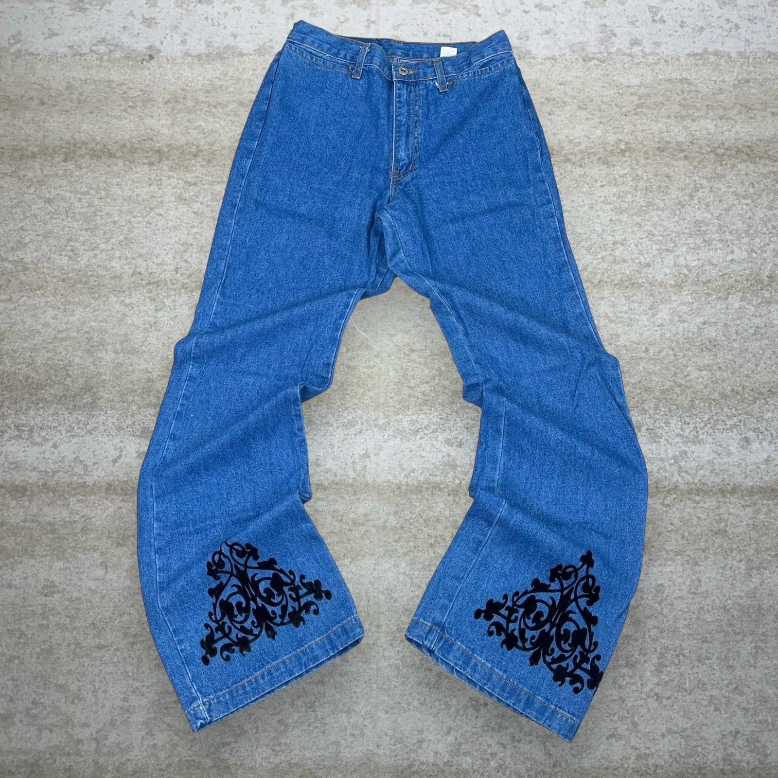 Vintage Vintage 90s Boom Boom Jeans 28x34 Flared Fit Medium Wash Size 28" / US 6 / IT 42 - 1 Thumbnail