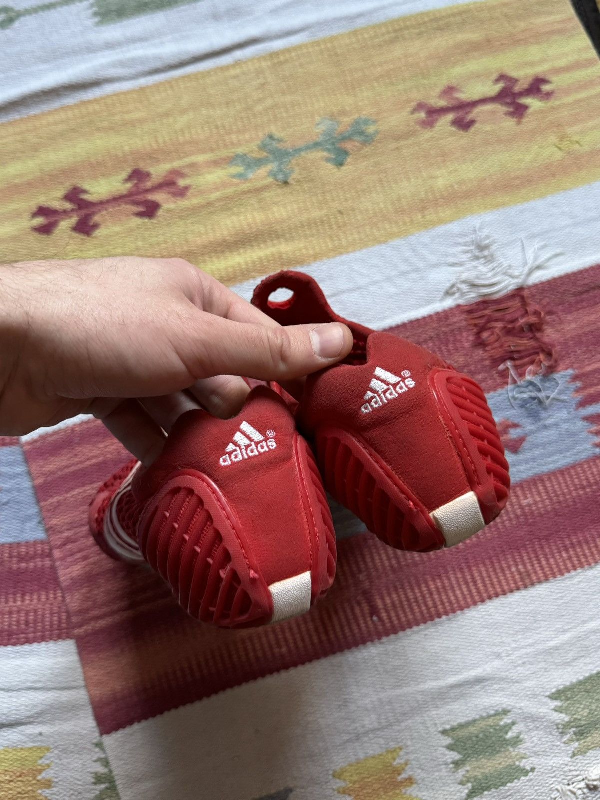 Vintage Vintage 00’s 2004 Adidas y2k Red Moc Slip-Ons Sneakers Size US 8.5 / EU 41-42 - 8 Thumbnail