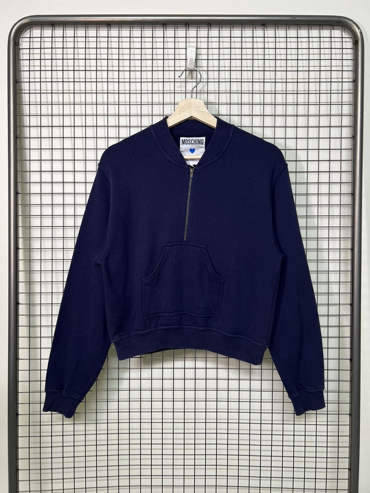 Moschino FD🚨Moschino LOVE THEATRE Half Zipper Sweatshirt Jumper Size S / US 4 / IT 40 - 3 Thumbnail