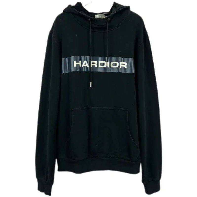Dior Dior Black Cotton Long Sleeve Hoodie for Women 0089 Size XL / US 12-14 / IT 48-50 - 1 Thumbnail