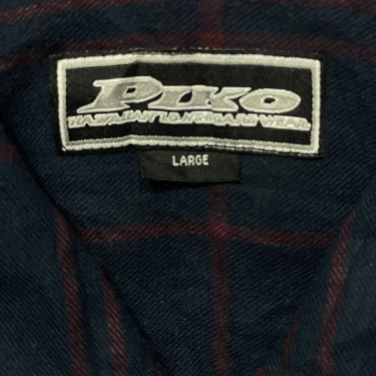 Japanese Brand Vintage 90s Piko Flannel Size US XL / EU 56 / 4 - 4 Thumbnail