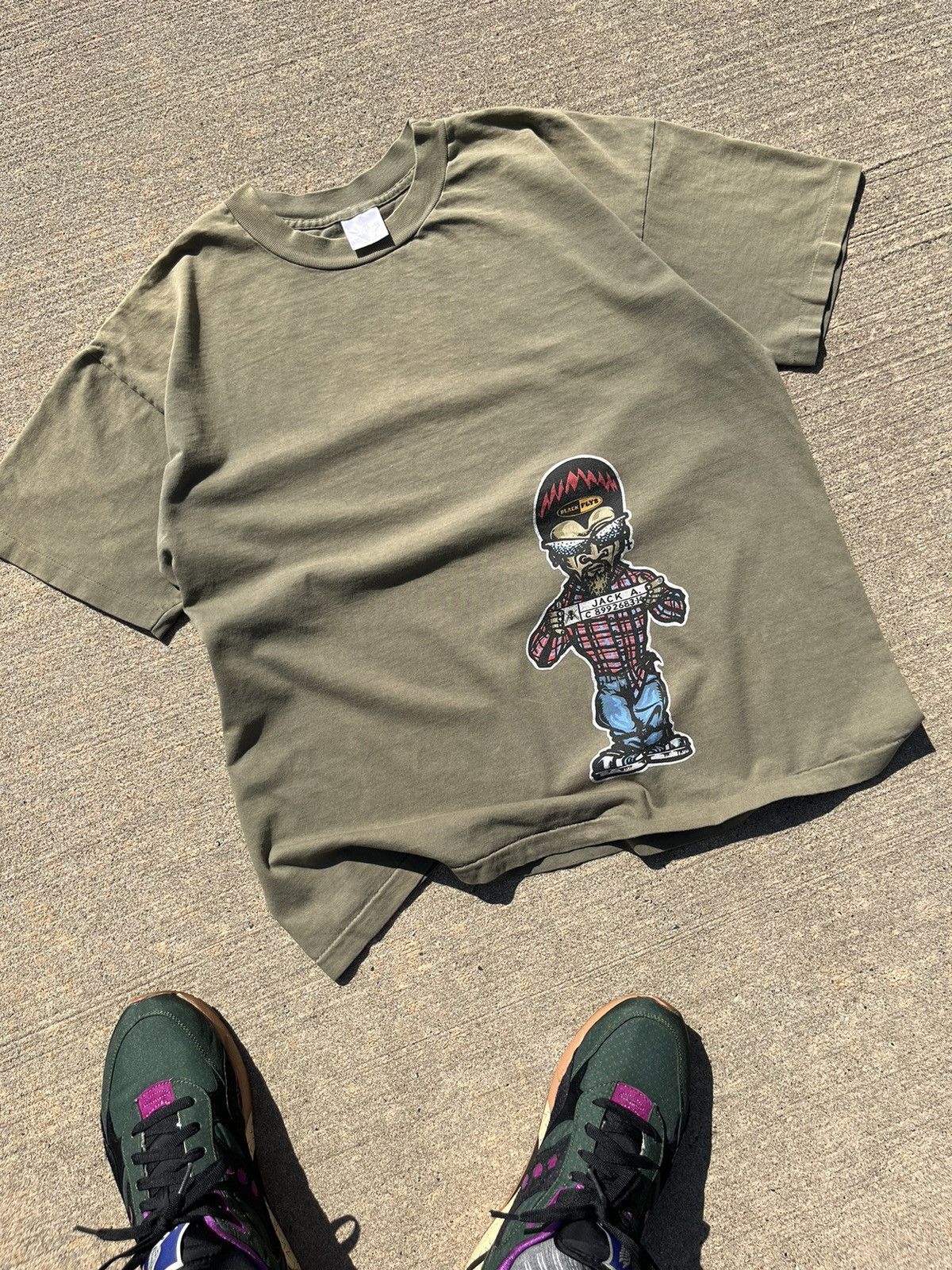 Hook-Ups × Rap Tees × Vintage RARE VINTAGE 90’S BLACK FLYS “COUNTY JAIL” HIP-HOP T-SHIRT Size US XL / EU 56 / 4 - 3 Thumbnail