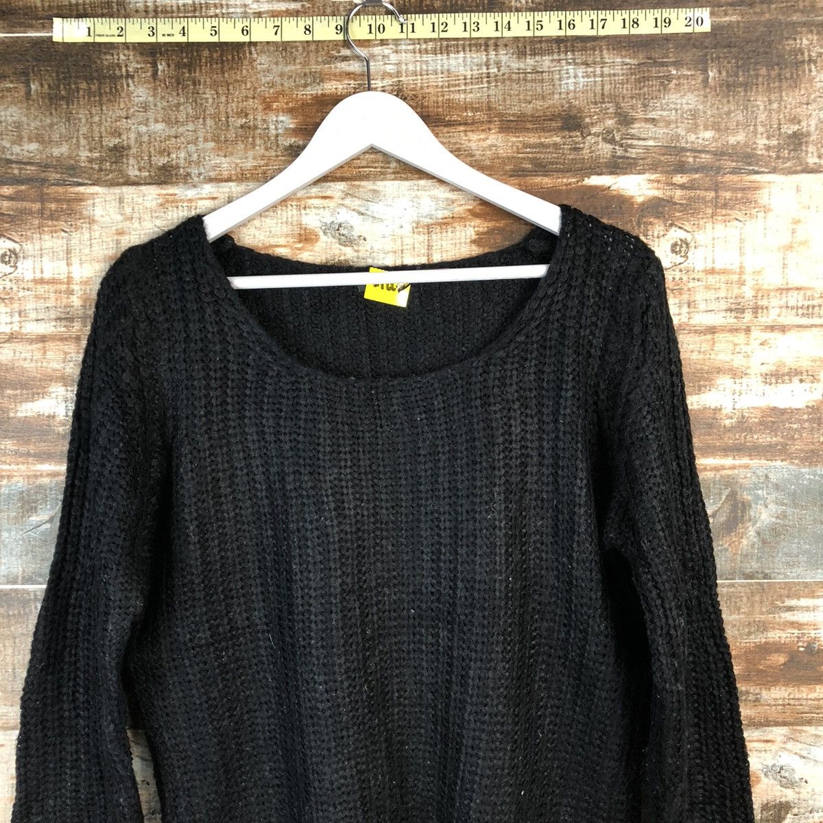 Homespun Knitwear × Japanese Brand Spica Black Knitwear #A2210 Size M / US 6-8 / IT 42-44 - 2 Thumbnail