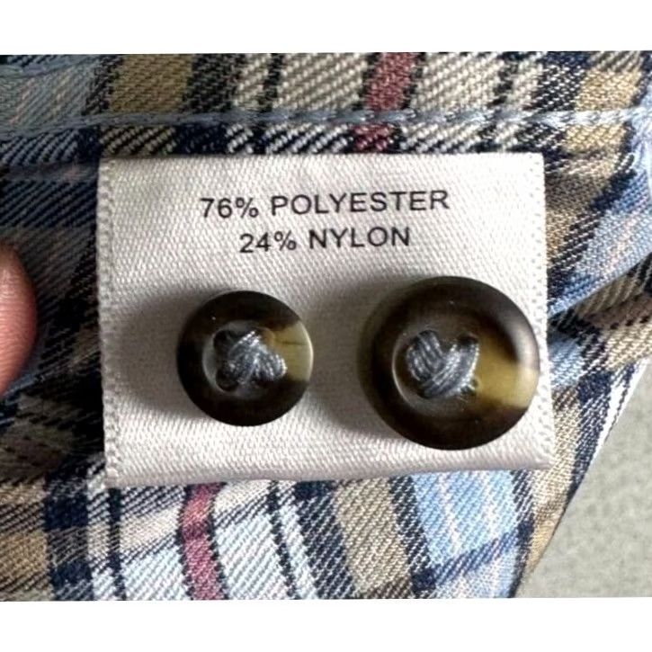 Peter Millar Peter Millar Shirt Mens Medium Blue Multi Button Up Plaid Baltusrol Casual EUC Size US M / EU 48-50 / 2 - 5 Thumbnail