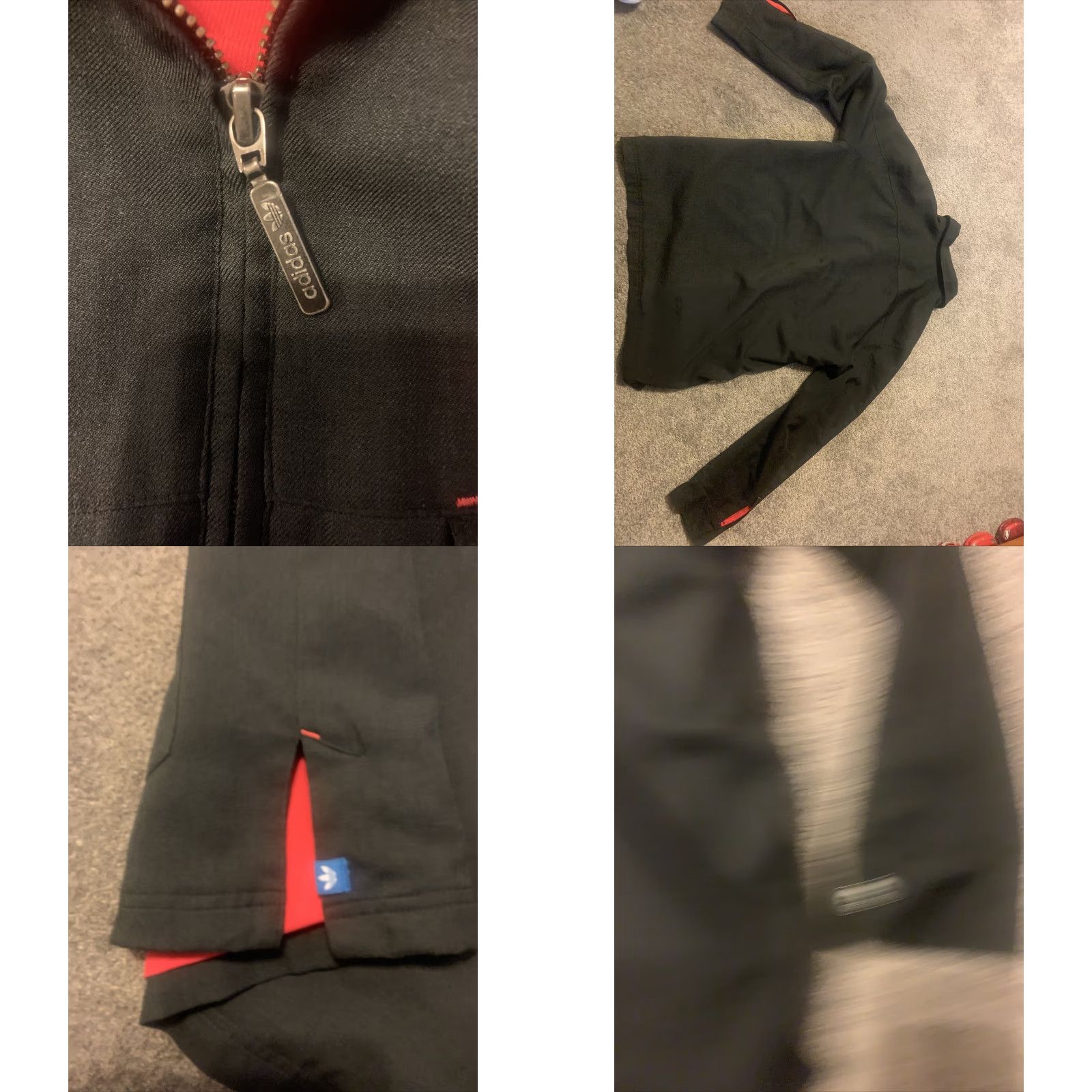 Adidas Adidas Originals AO Zip Up Workwear Jacket Black Red L Mens Size US L / EU 52-54 / 3 - 8 Thumbnail