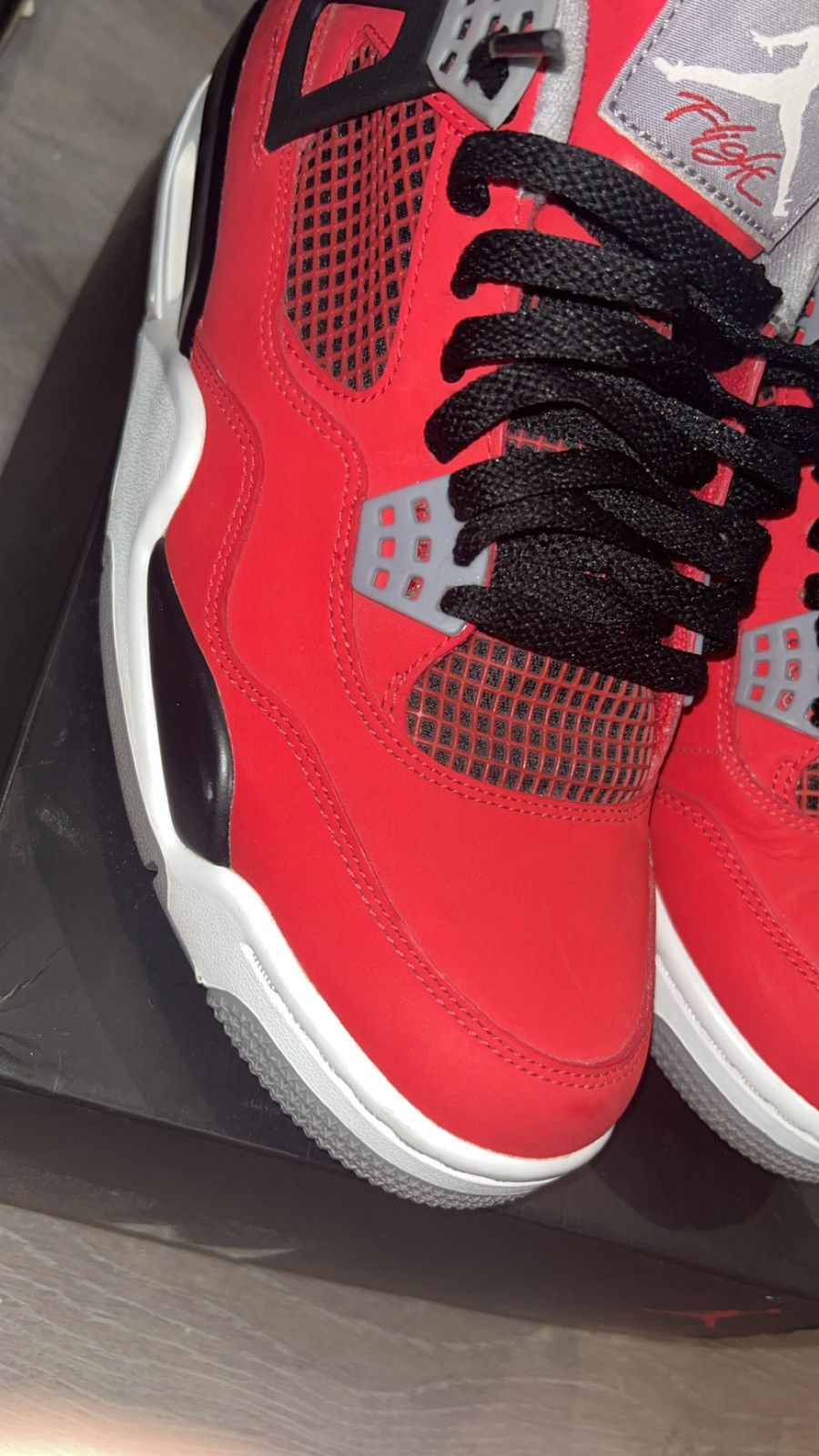 image of Jordan Nike Jordan 4 Toro. Size 9 Shoes in Red, Men's