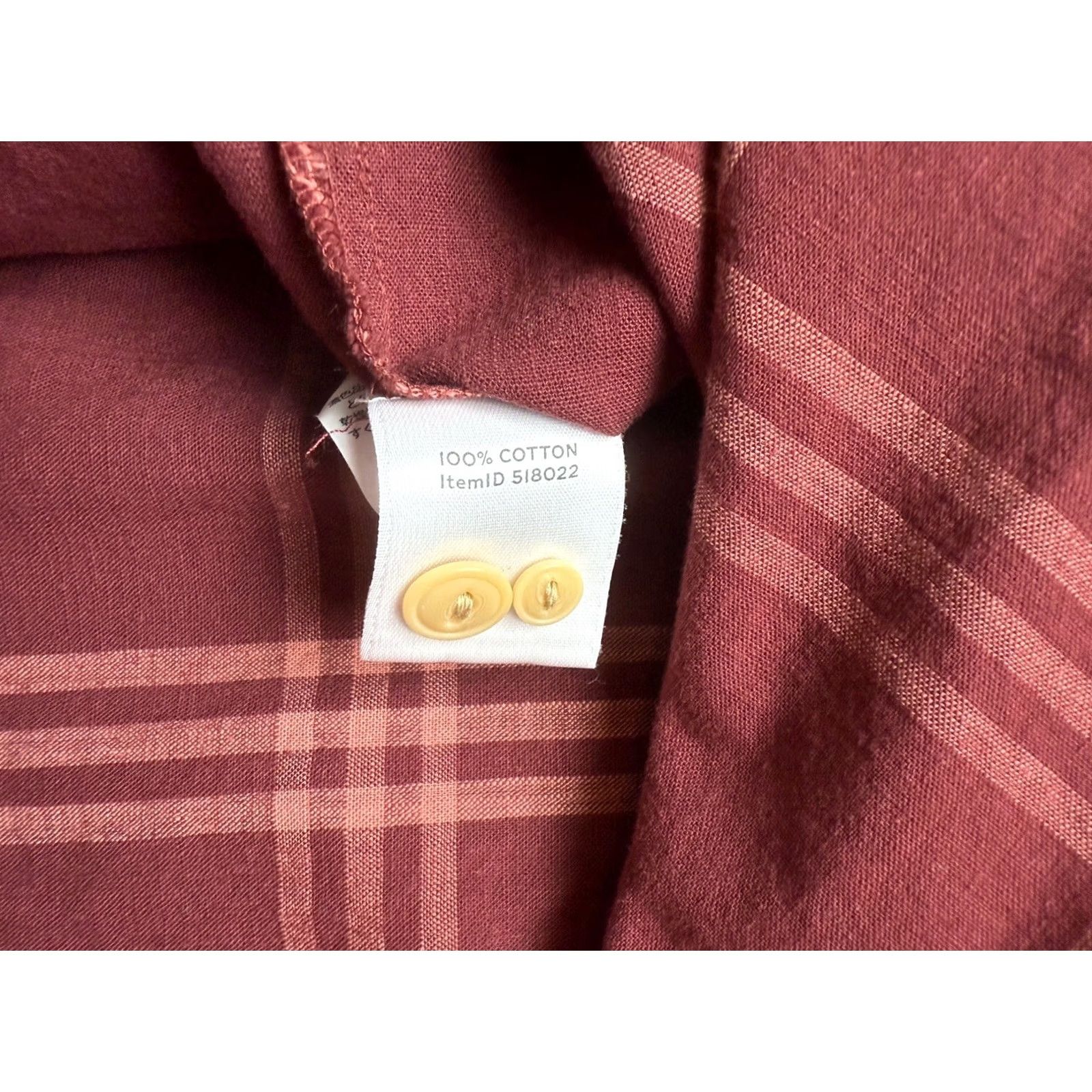 Vintage LL Bean Signature Popover Shirt Red Large Womens Plaid Casual Classic Size L / US 10 / IT 46 - 4 Thumbnail