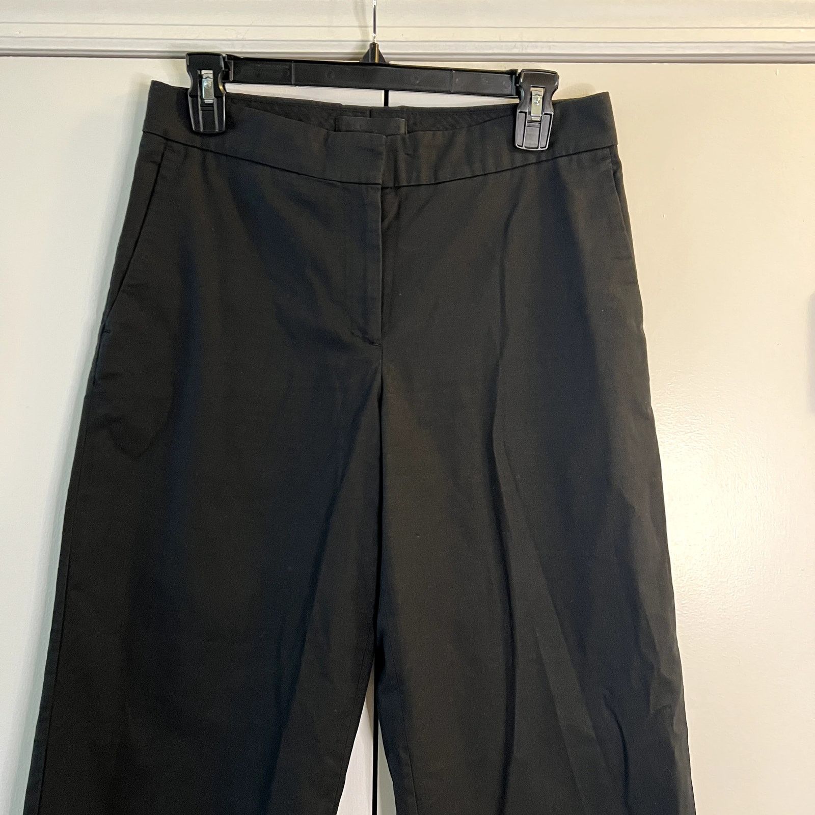 Nili Lotan Nili Lotan cotton blend dress pants black high rise size 4 Size 27" / US 4 / IT 40 - 3 Thumbnail