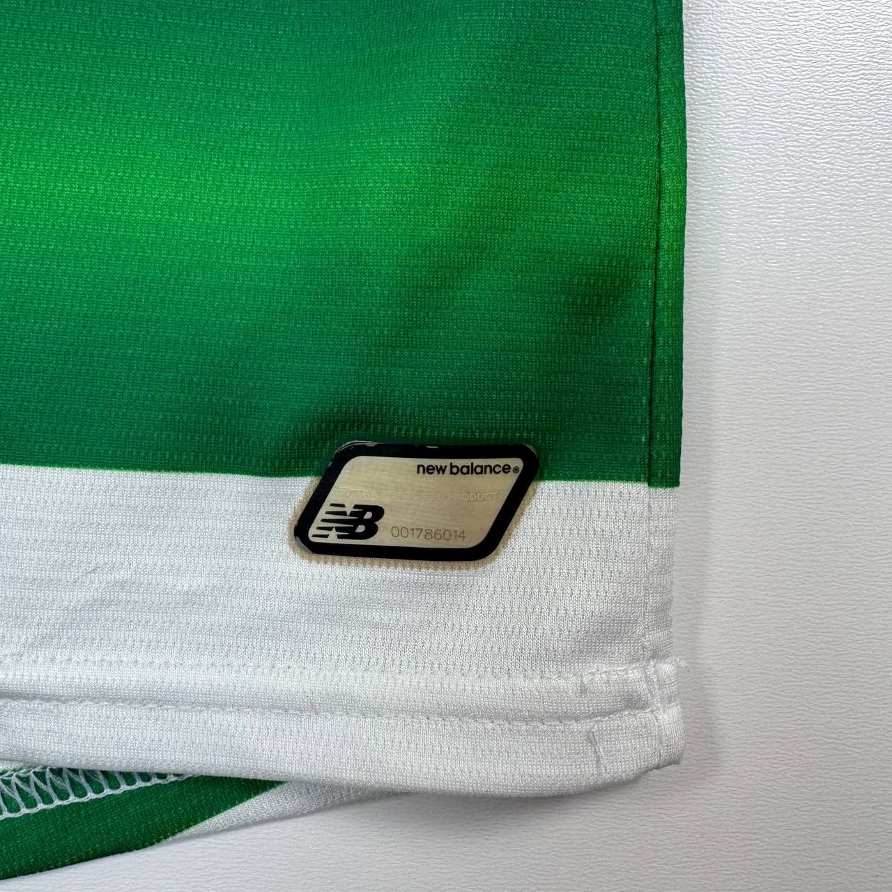 New Balance Celtic FC Shirt New Balance Dafabet Green White Mens Size M Size US M / EU 48-50 / 2 - 3 Thumbnail