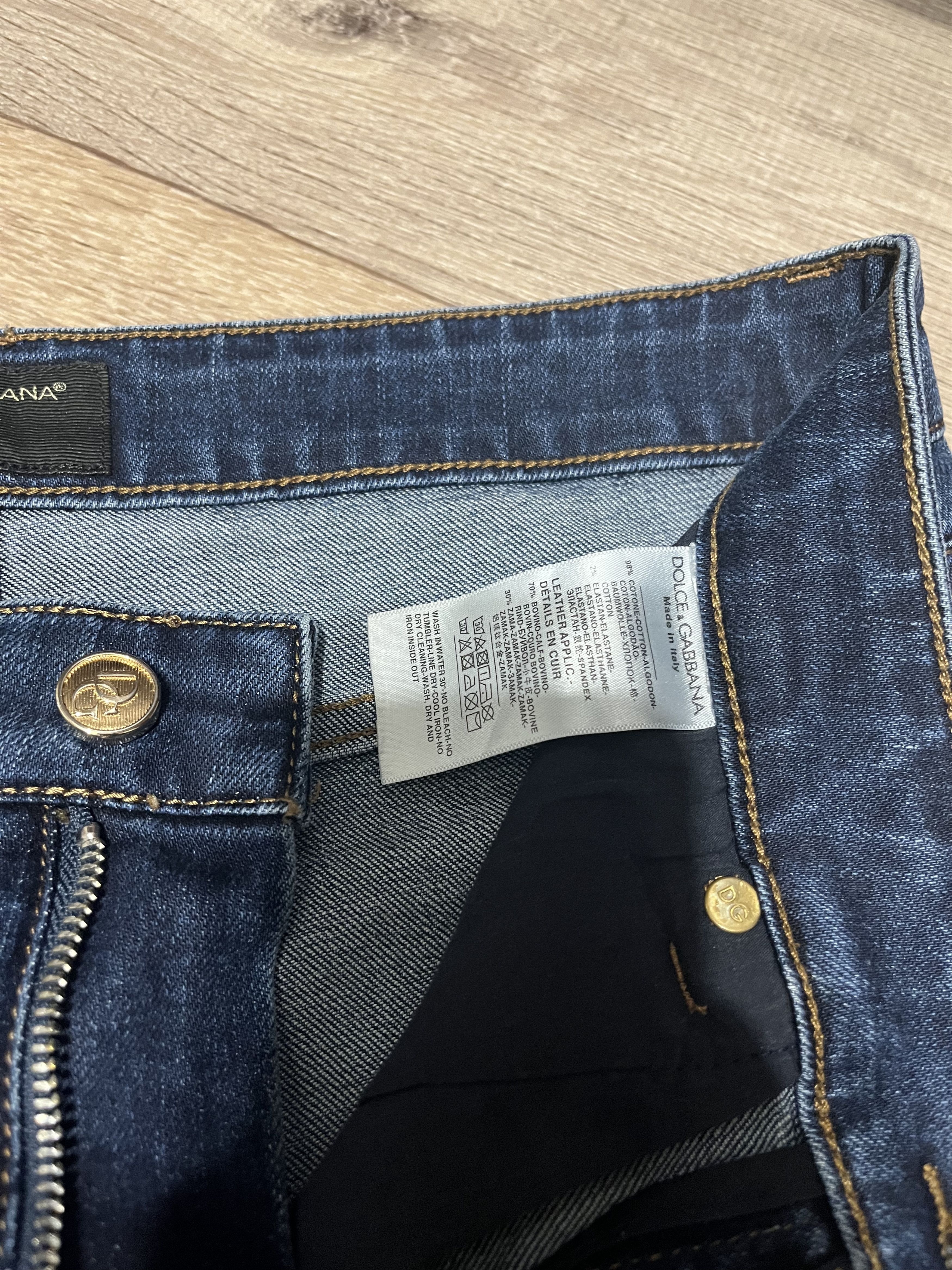 Dolce & Gabbana Dolce & Gabbana Slim Fit Dark Indigo Jeans DG21229 Size US 33 - 6 Thumbnail