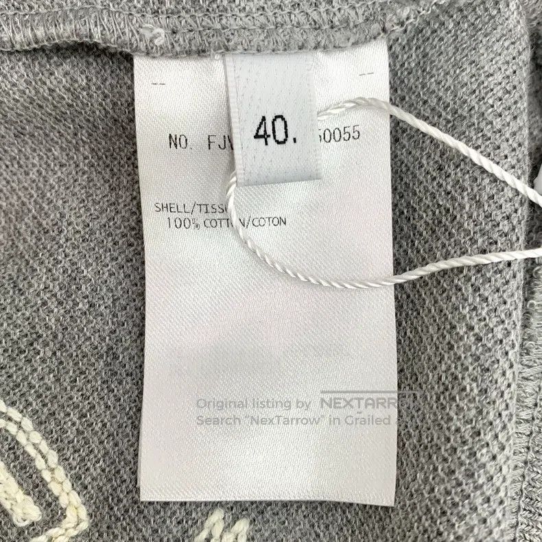 Thom Browne Thom Browne Gray animal-print cotton round-neck sleeveless Size US XXS / EU 40 - 6 Thumbnail