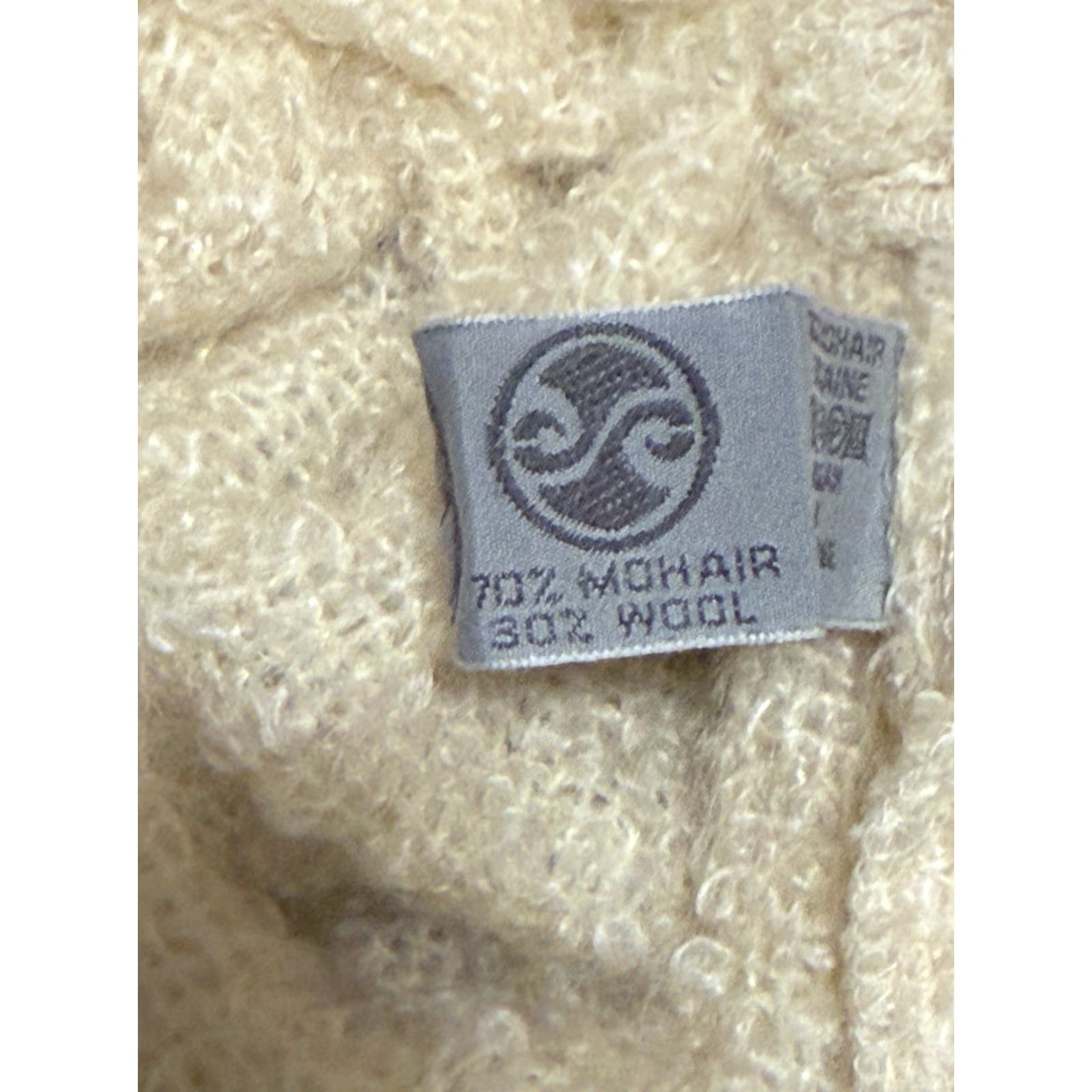 Vintage VINTAGE Cushendale Woman's Beret Hat Tam Wool Mohair Cream Ireland Beret Womens Art Deco Size ONE SIZE - 4 Thumbnail