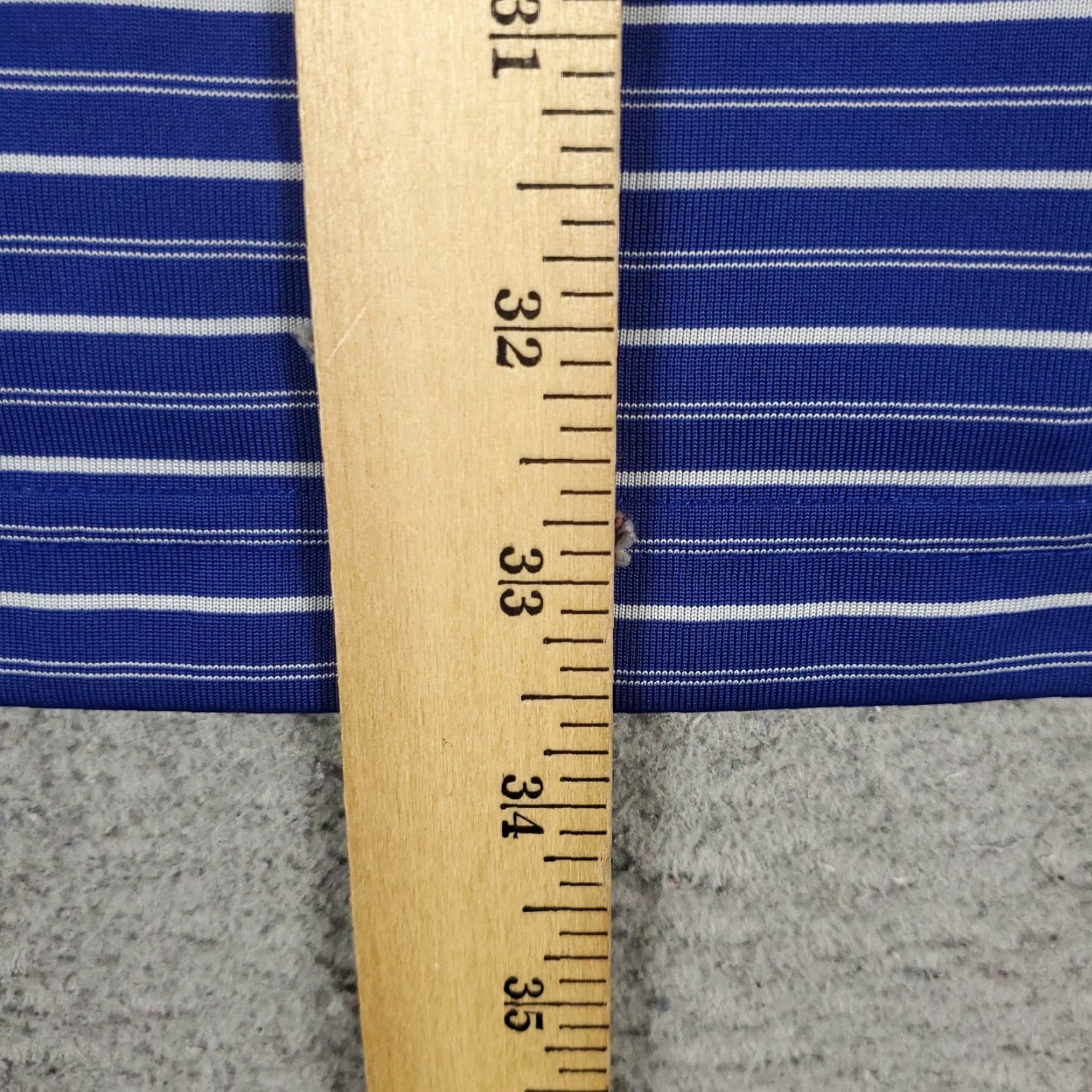 Vintage Donald Ross Polo Shirt Mens 2XL Blue Striped Golf Short Sleeve Shirt Size US XXL / EU 58 / 5 - 5 Thumbnail