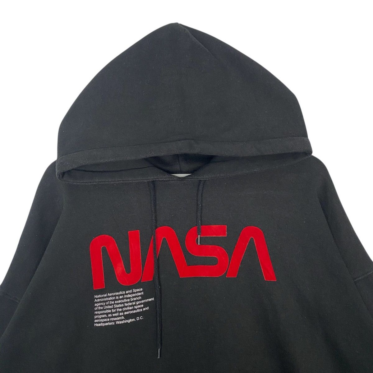 Vintage Vintage NASA Hoodie Sweater Big Logo Printed Black Size L Size US M / EU 48-50 / 2 - 4 Thumbnail