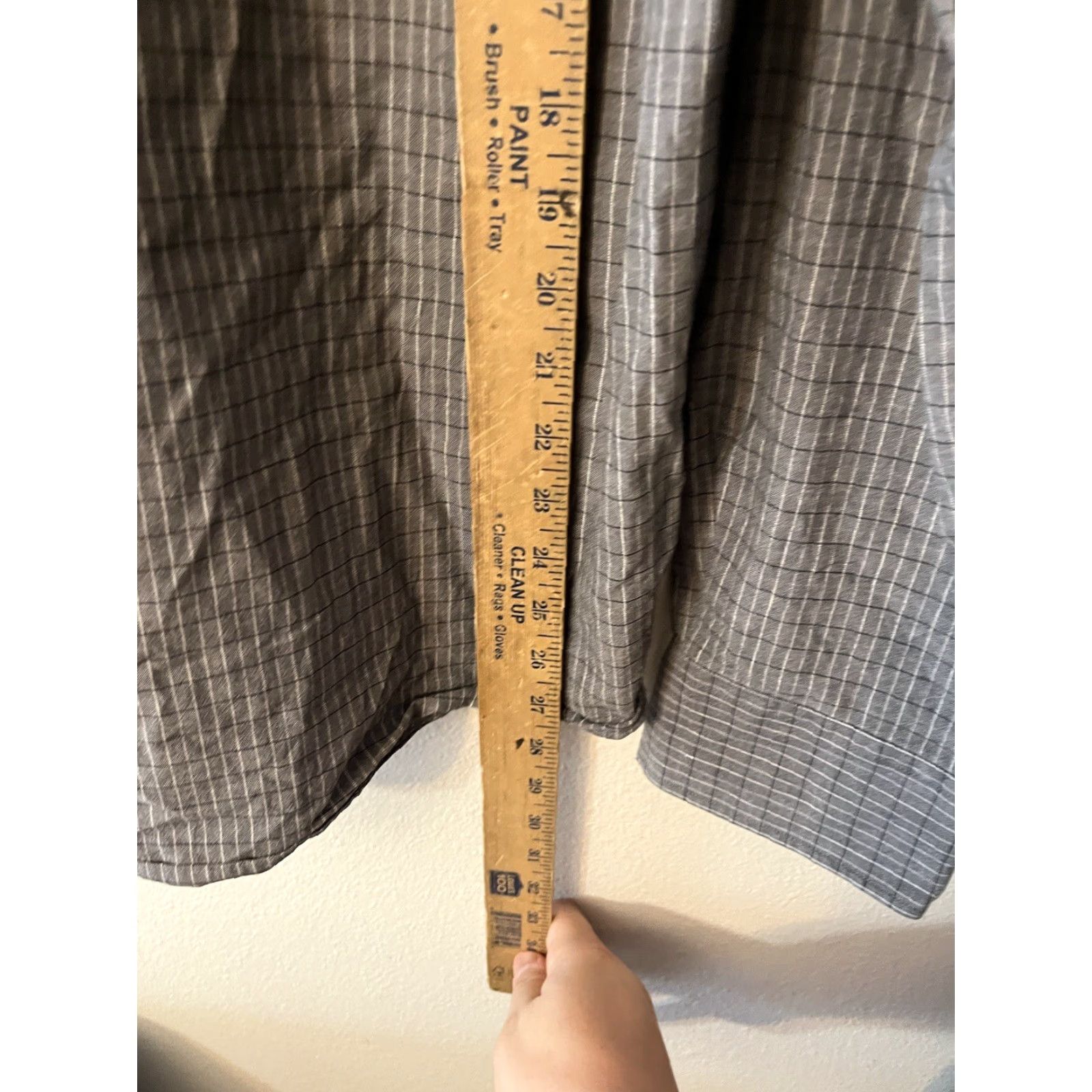Vintage Marc New York Mens Shirt Long Sleeve Gray Plaid Button Down Size Large 16.5 Size US L / EU 52-54 / 3 - 4 Thumbnail