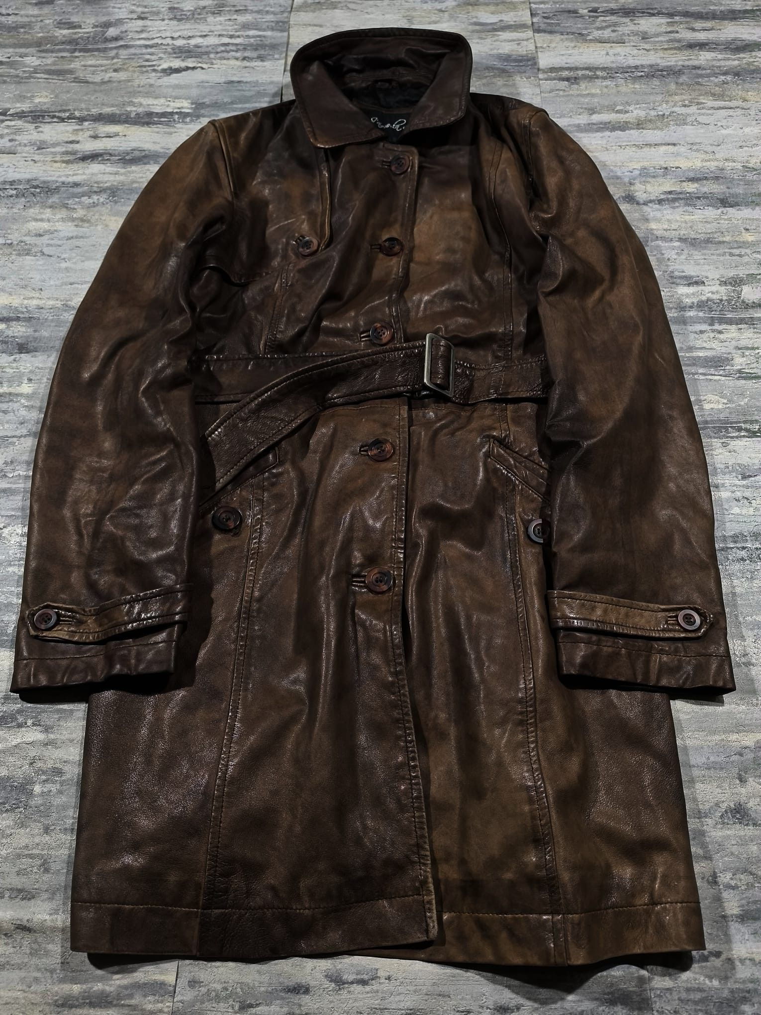 Yasuyuki Ishii vtg military leather trench raf simons carol christian poell Size US M / EU 48-50 / 2 - 4 Thumbnail