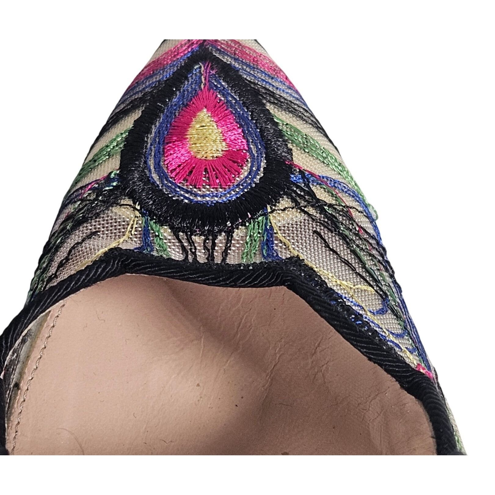 Other Palter DeLiso Women’s Heels Peacock Feather Embroidery 37.5 Size US 7.5 / IT 37.5 - 5 Thumbnail