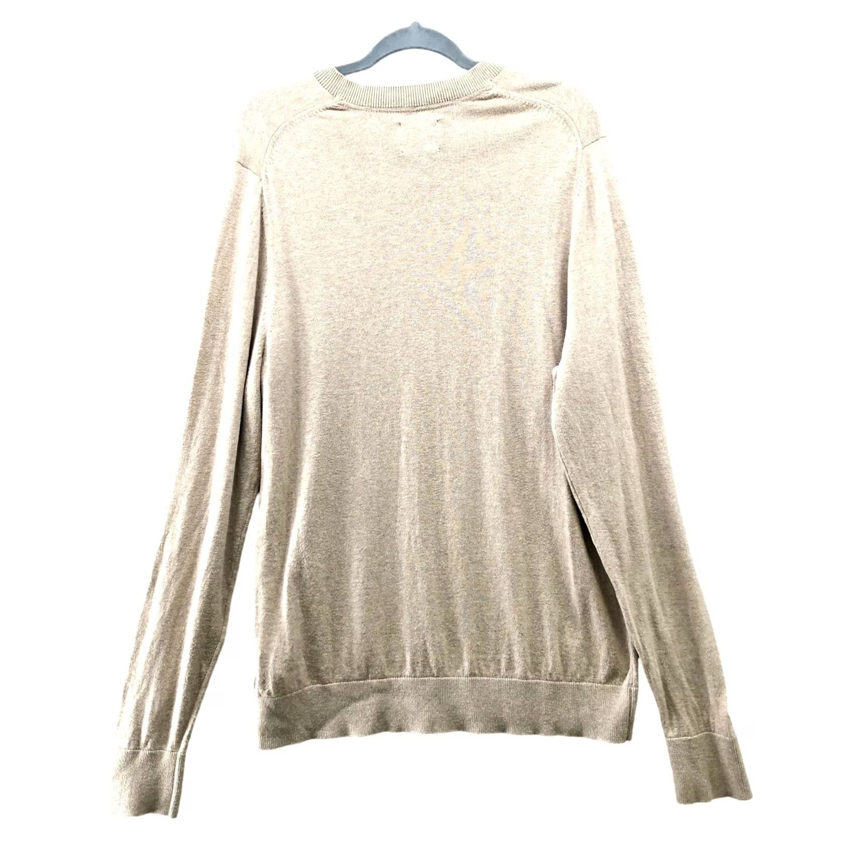 Abercrombie & Fitch Abercrombie & Fitch V-neck Sweater Mens XXL Beige Wool Blend Pullover Sand Size US XXL / EU 58 / 5 - 2 Thumbnail